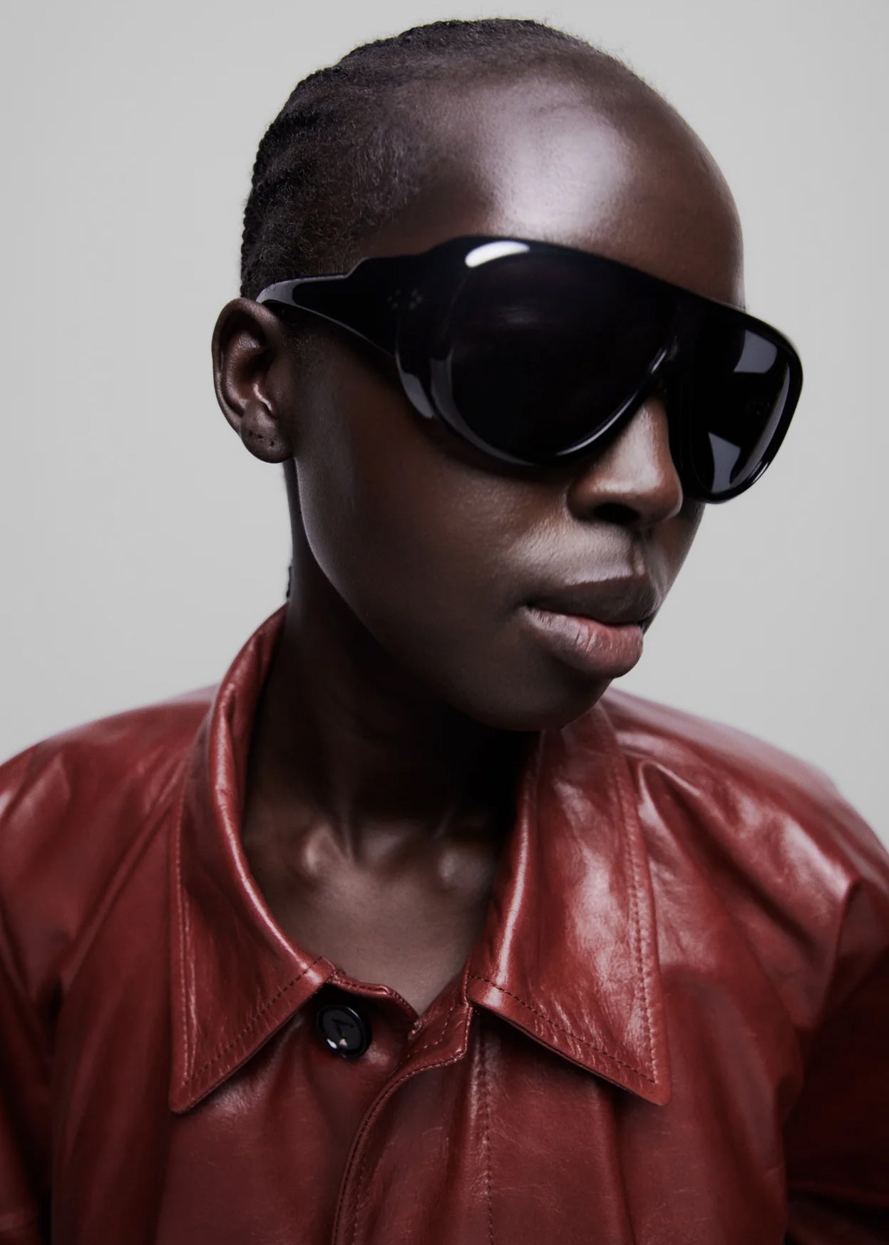 Port Tanger Gambia Sunglasses - Black Acetate/Black Lens - 4