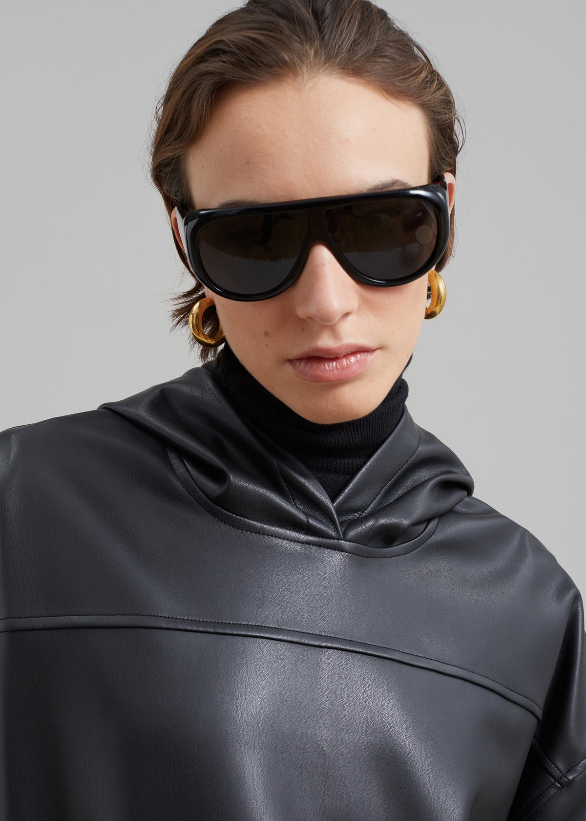 Port Tanger Gambia Sunglasses - Black Acetate/Black Lens - 8