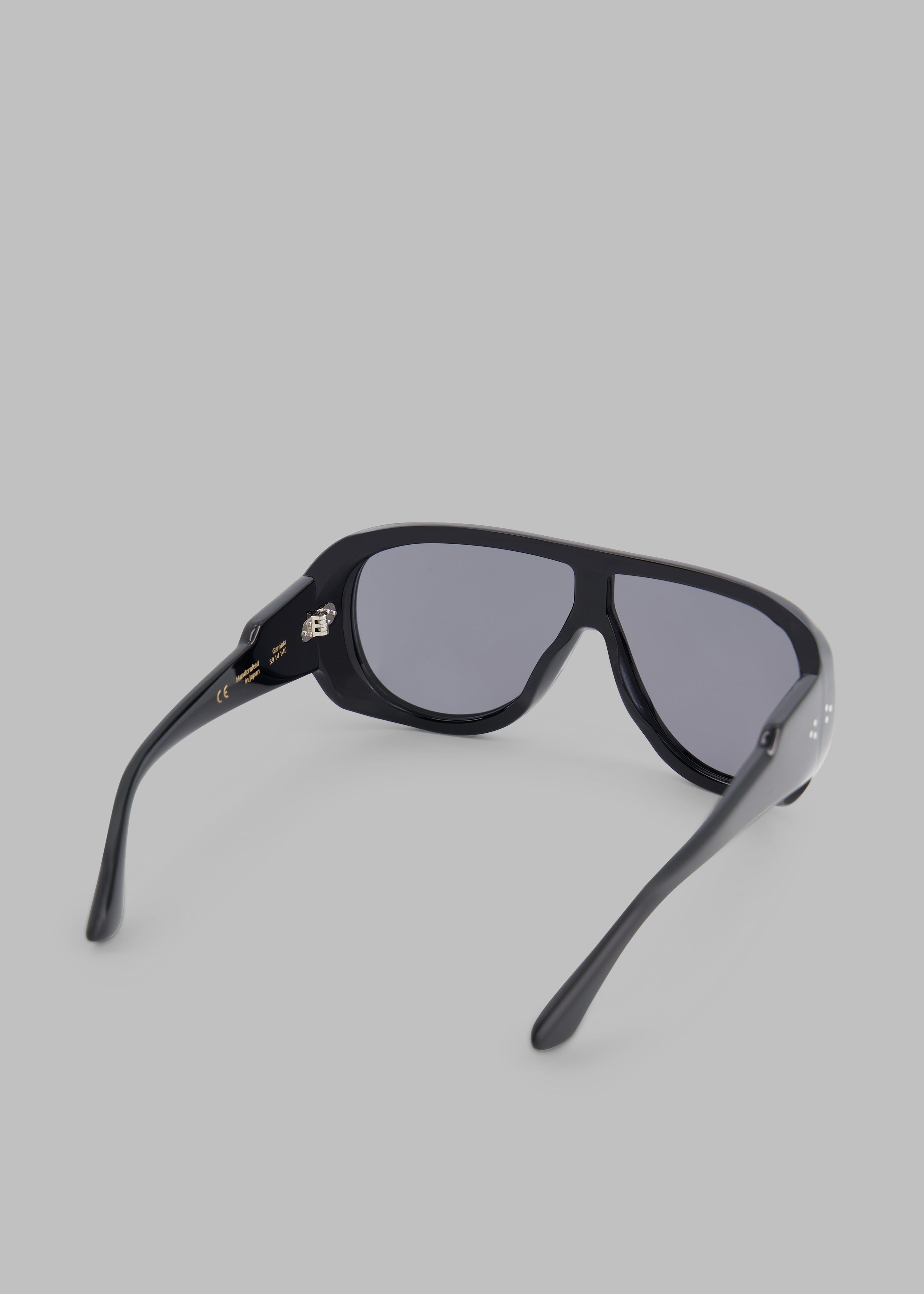 Port Tanger Gambia Sunglasses - Black Acetate/Black Lens - 11