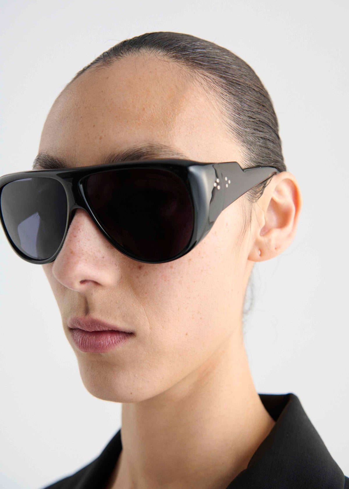 Port Tanger Gambia Sunglasses - Black Acetate/Black Lens - 10