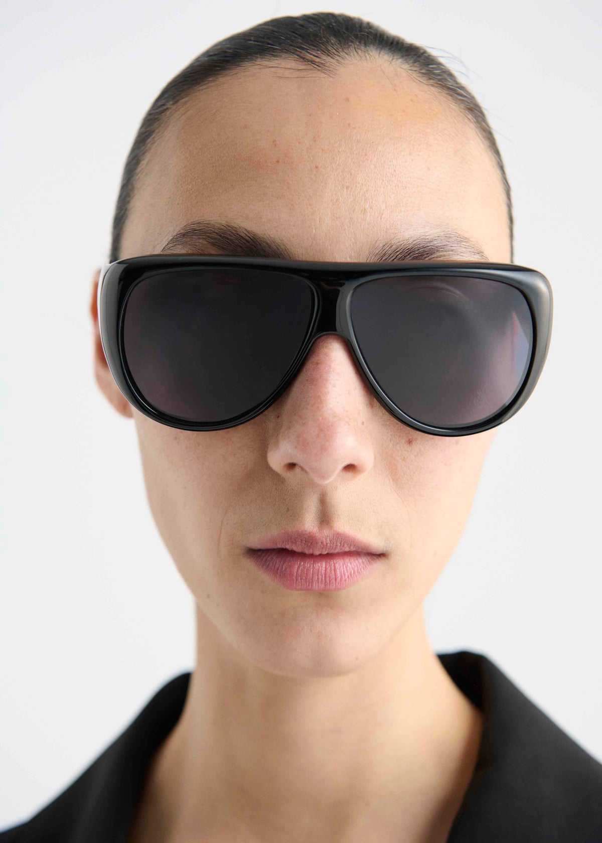 Port Tanger Gambia Sunglasses - Black Acetate/Black Lens - 12