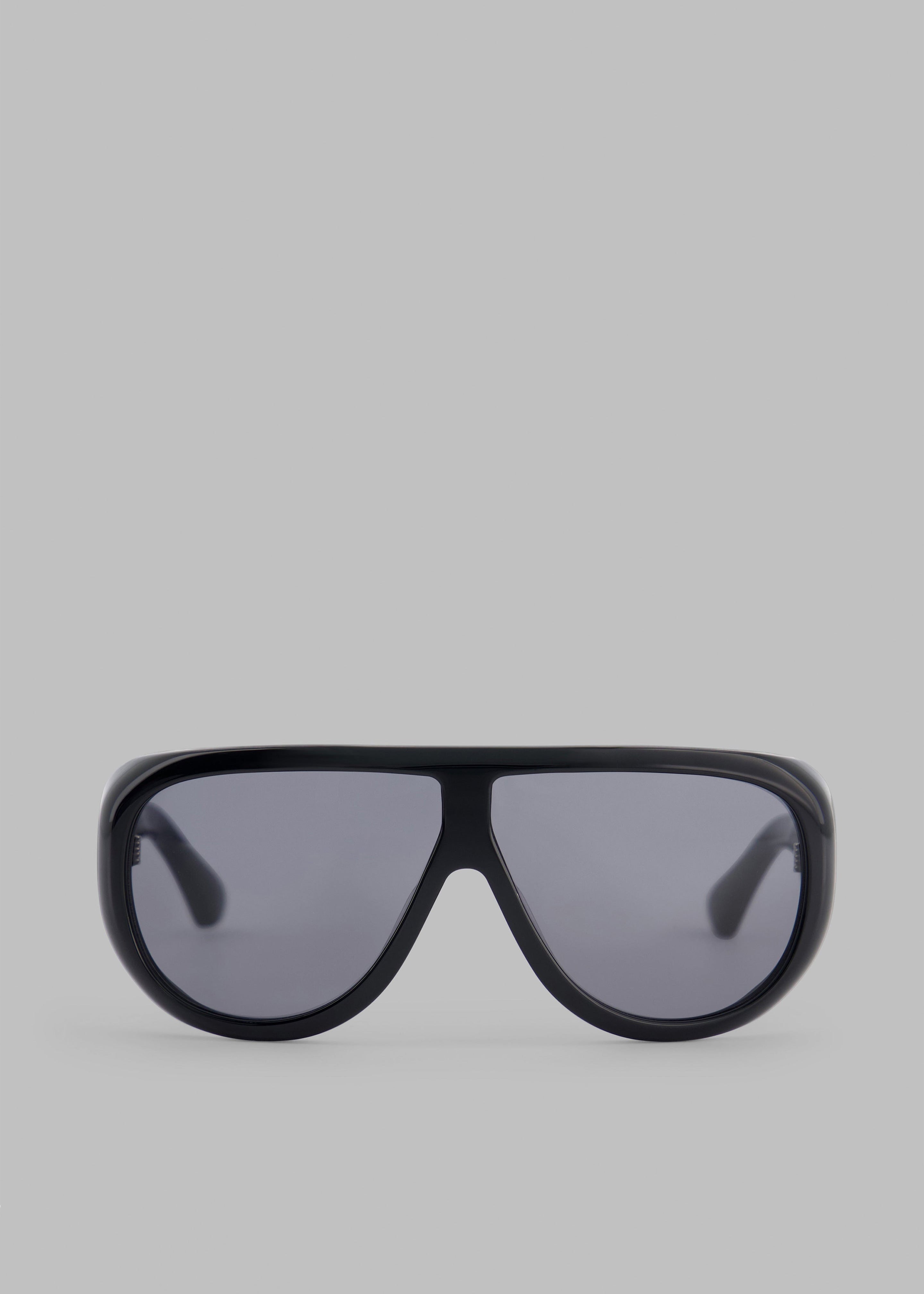 Port Tanger Gambia Sunglasses - Black Acetate/Black Lens - 2