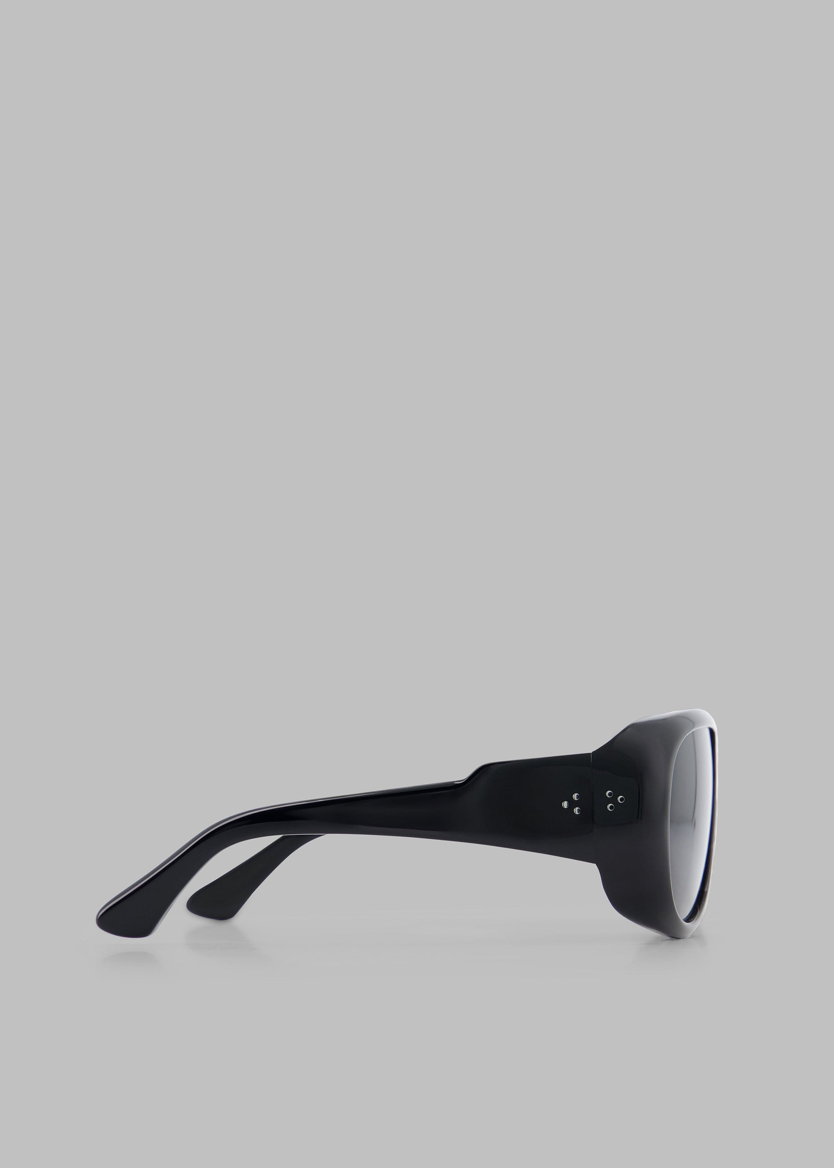 Port Tanger Gambia Sunglasses - Black Acetate/Black Lens - 8