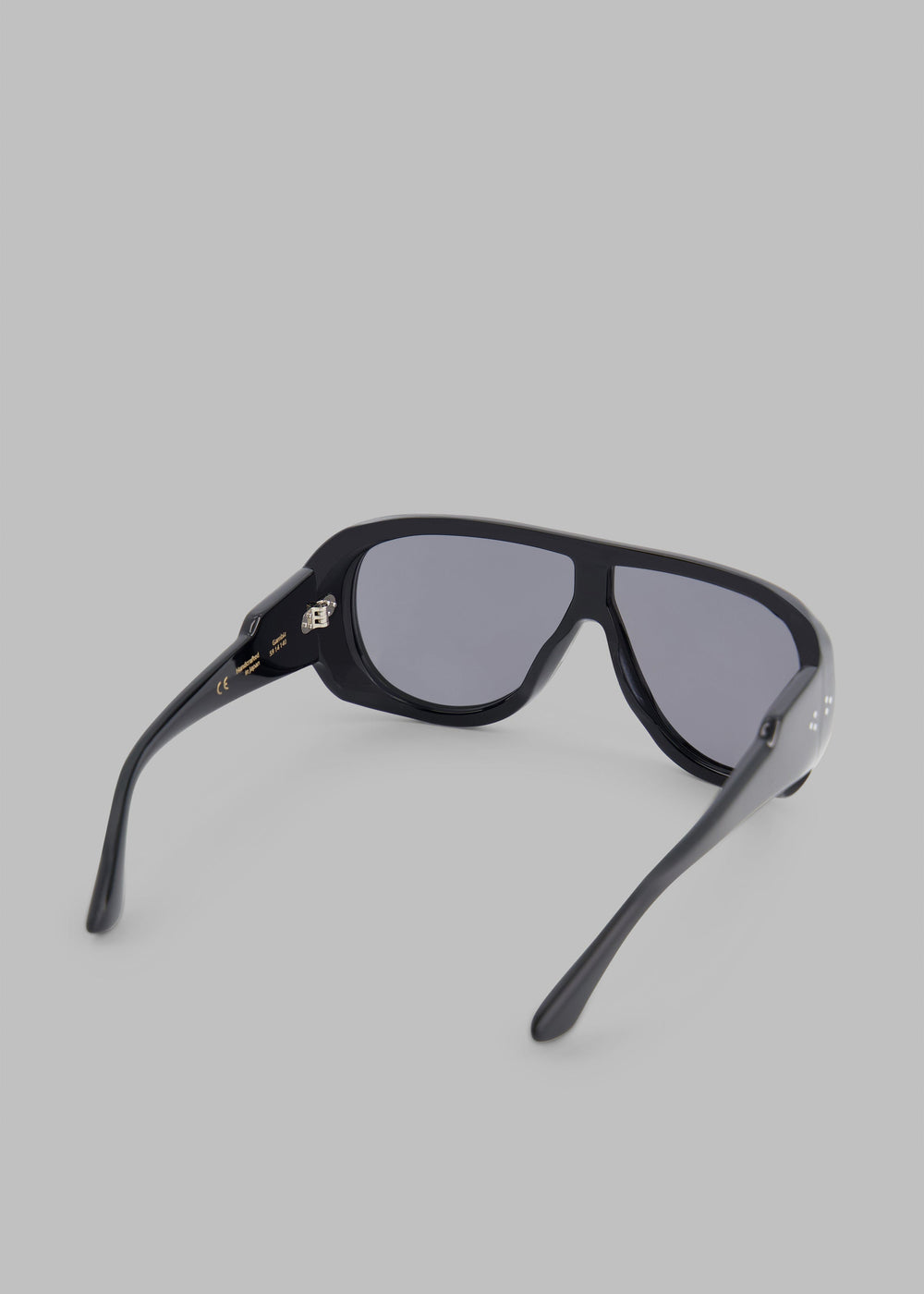 Port Tanger Gambia Sunglasses - Black Acetate/Black Lens