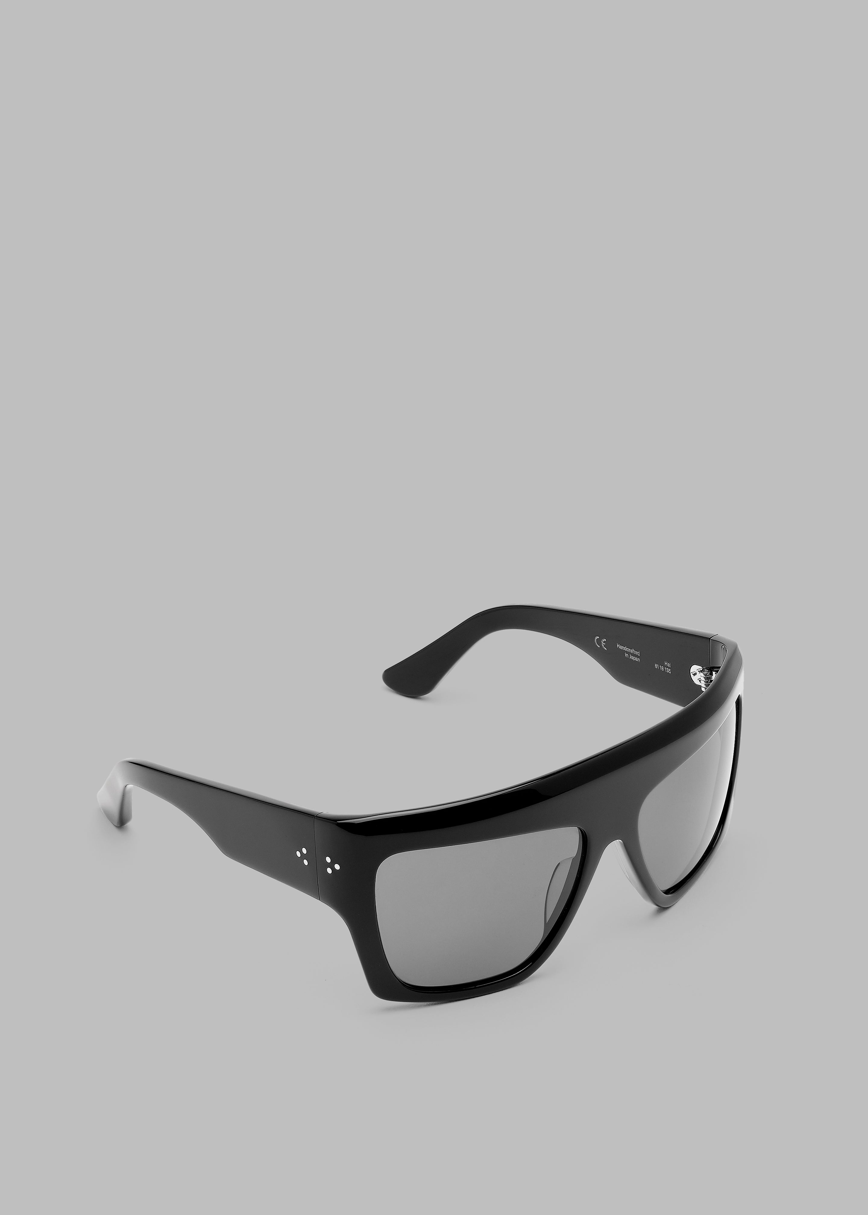 Port Tanger Hal Sunglasses - Black Acetate/Black Lens - 6