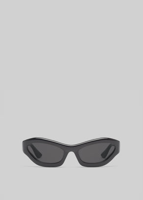 Port Tanger Hayya Sunglasses - Black Acetate/Black Lens