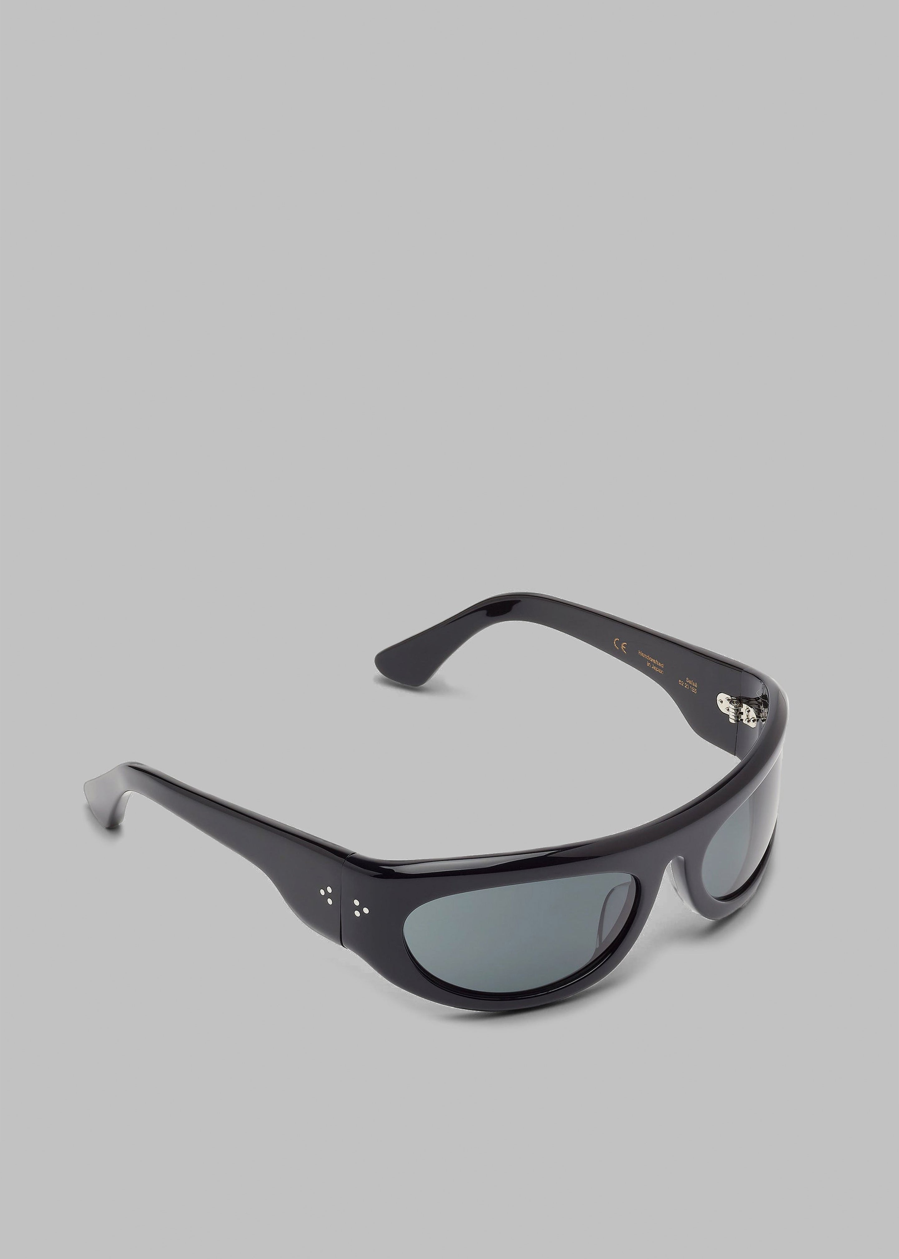 Port Tanger Safaa Sunglasses - Black Acetate/Black Lens - 3