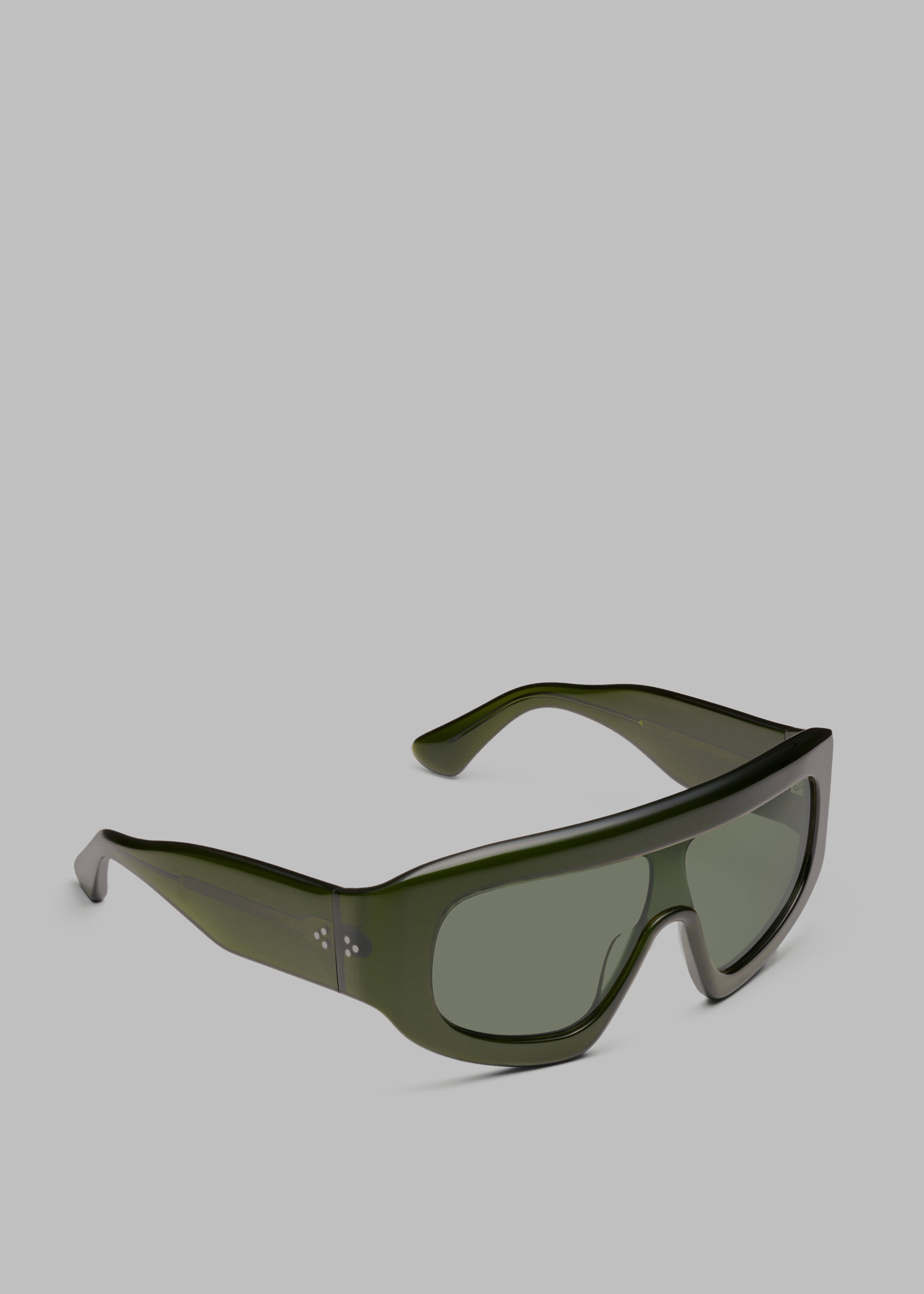 Port Tanger Saraa Sunglasses - Cardamom Acetate/Dark Olive Lens - 2