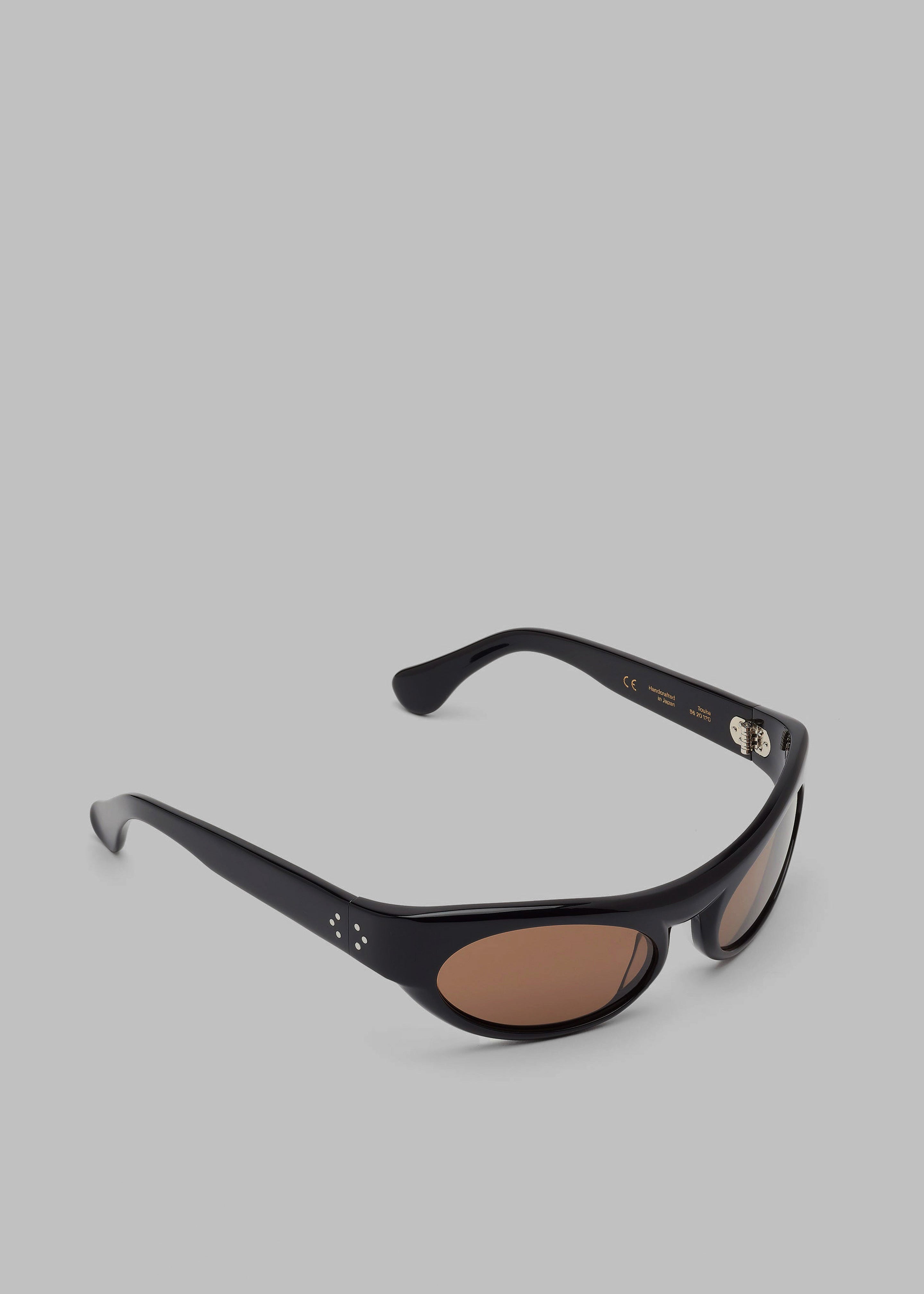 Port Tanger Touba Sunglasses - Black Acetate/Tobacco Lens - 4