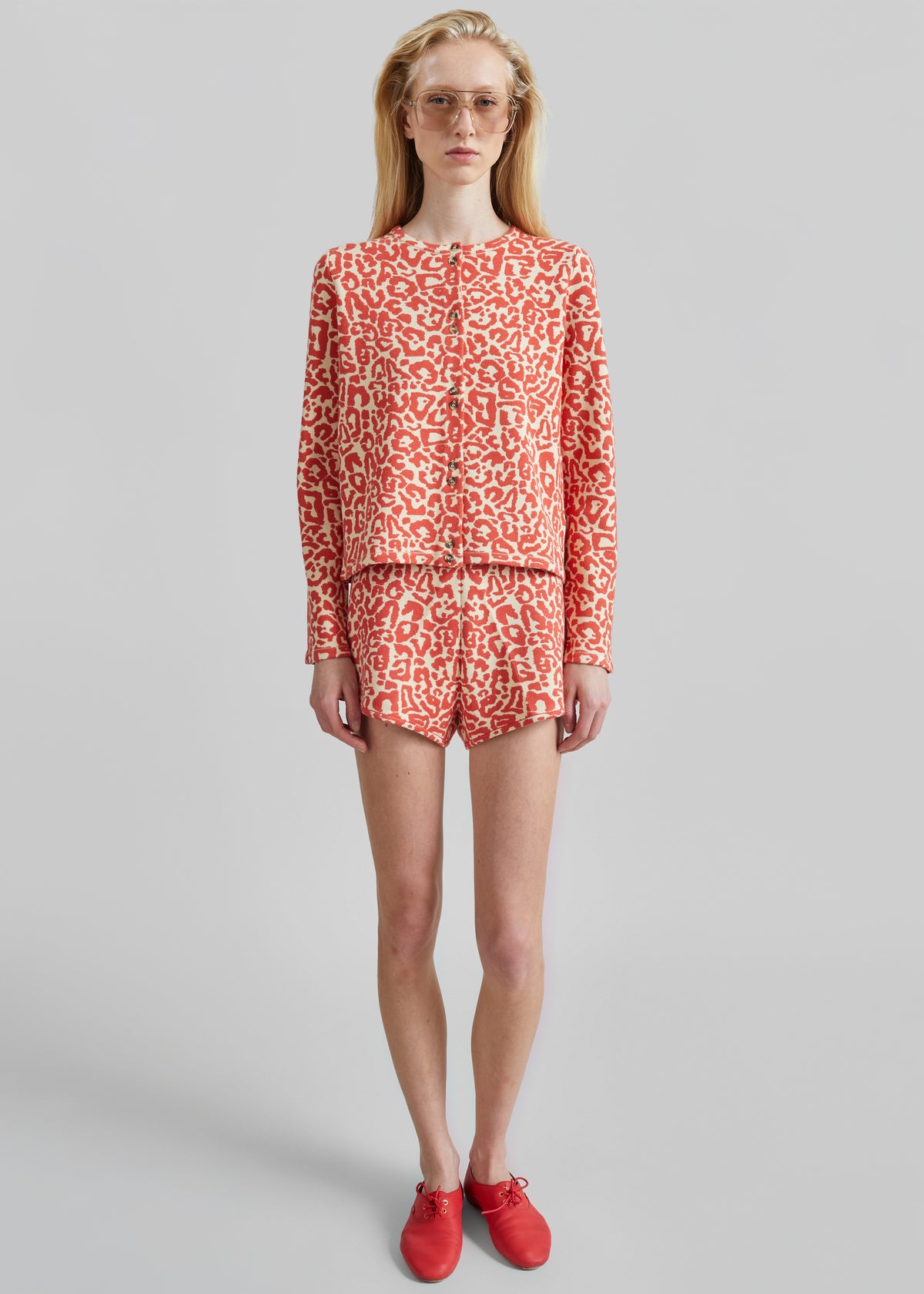 Posse Lexi Cardigan - Red Leopard - 5