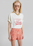 Posse Lexi Shorts - Red Leopard