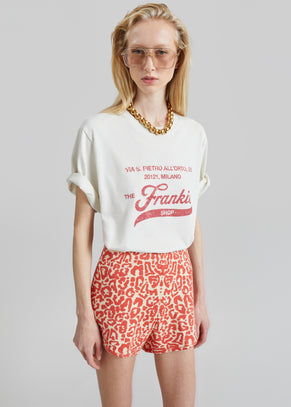 Posse Lexi Shorts - Red Leopard