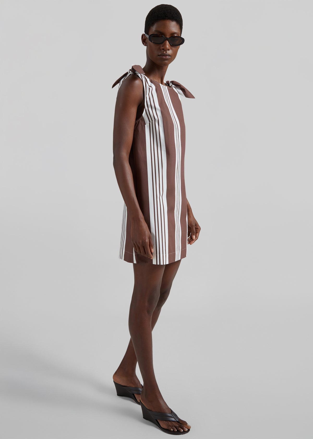 Posse Rosie Mini Dress - Choc Stripe - 3