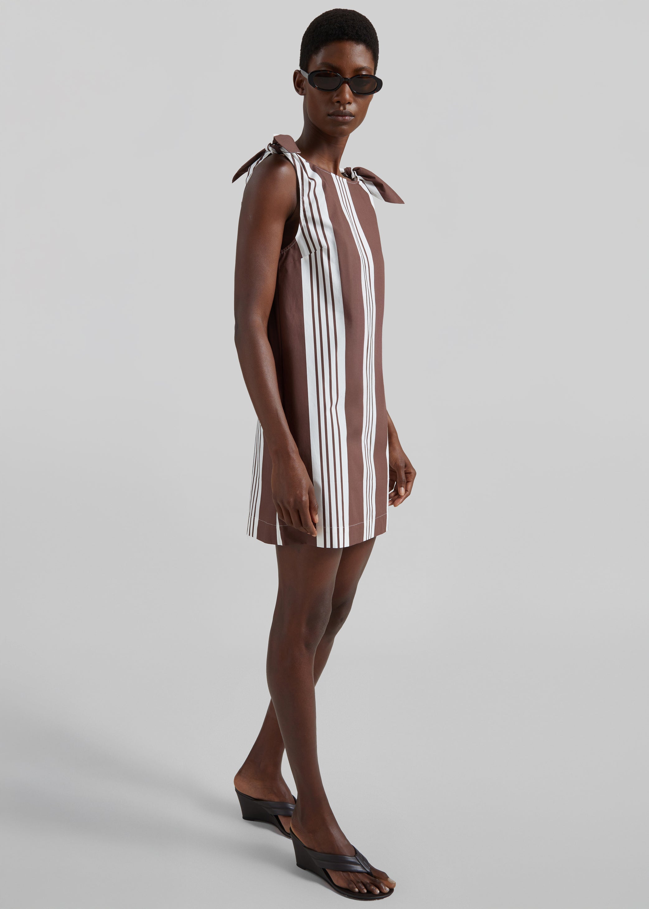 Shop the look image for Posse Rosie Mini Dress - Choc Stripe