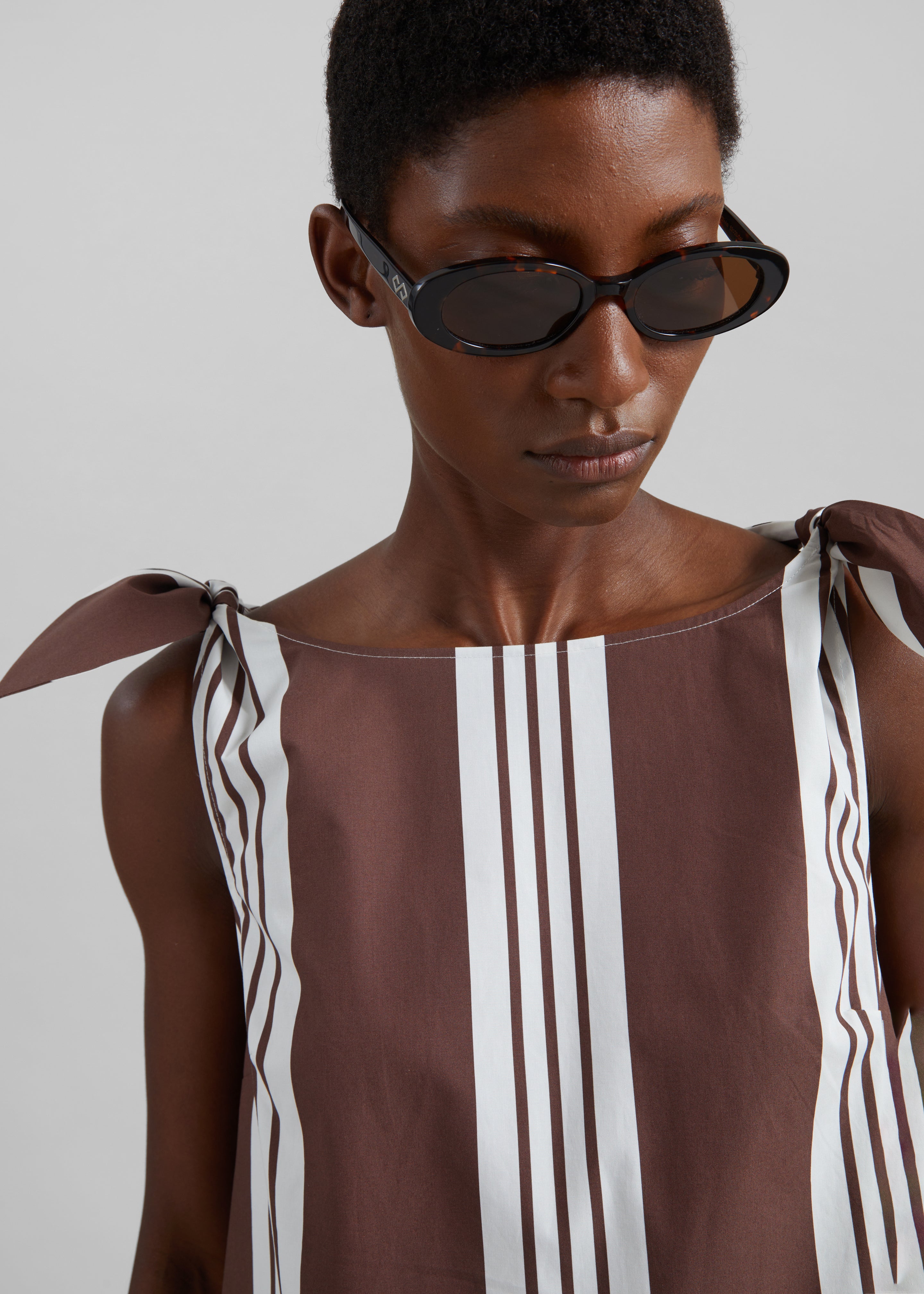 Posse Rosie Mini Dress - Choc Stripe – The Frankie Shop