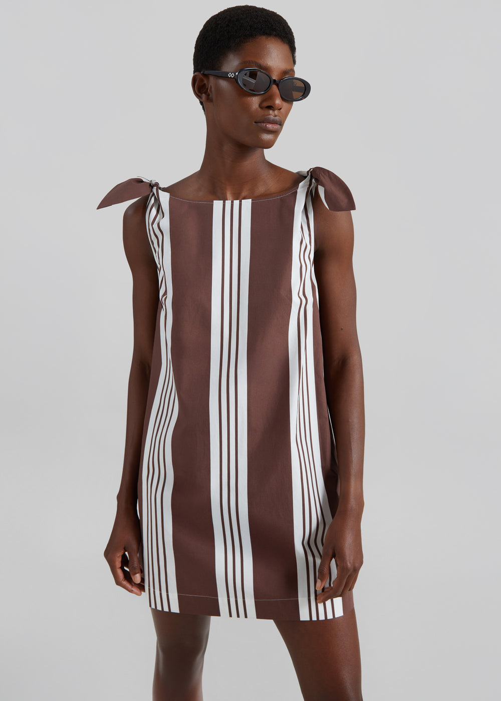 Posse Rosie Mini Dress - Choc Stripe
