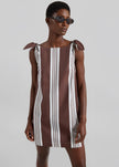 Posse Rosie Mini Dress - Choc Stripe