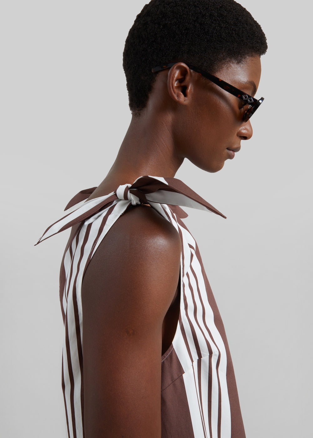 Posse Rosie Mini Dress - Choc Stripe - 1