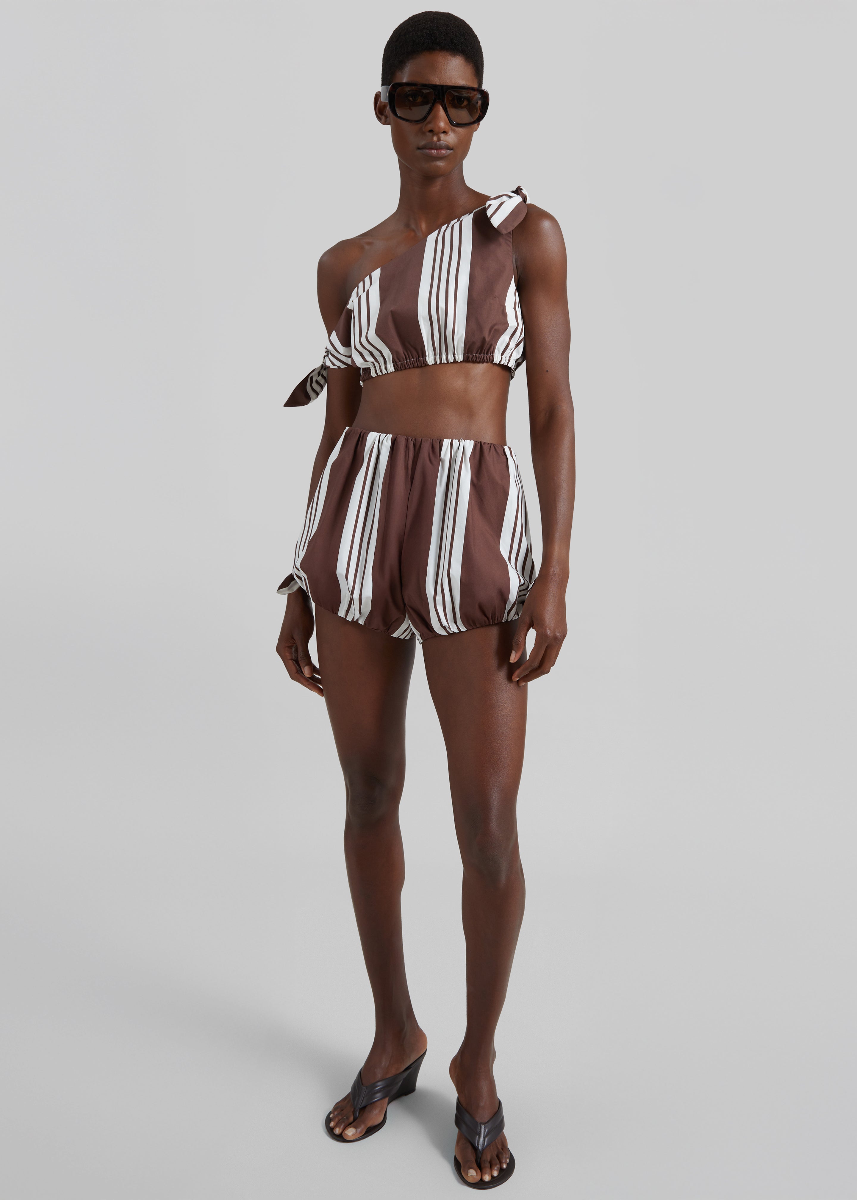 Posse Rosie Shorts - Choc Stripe – The Frankie Shop