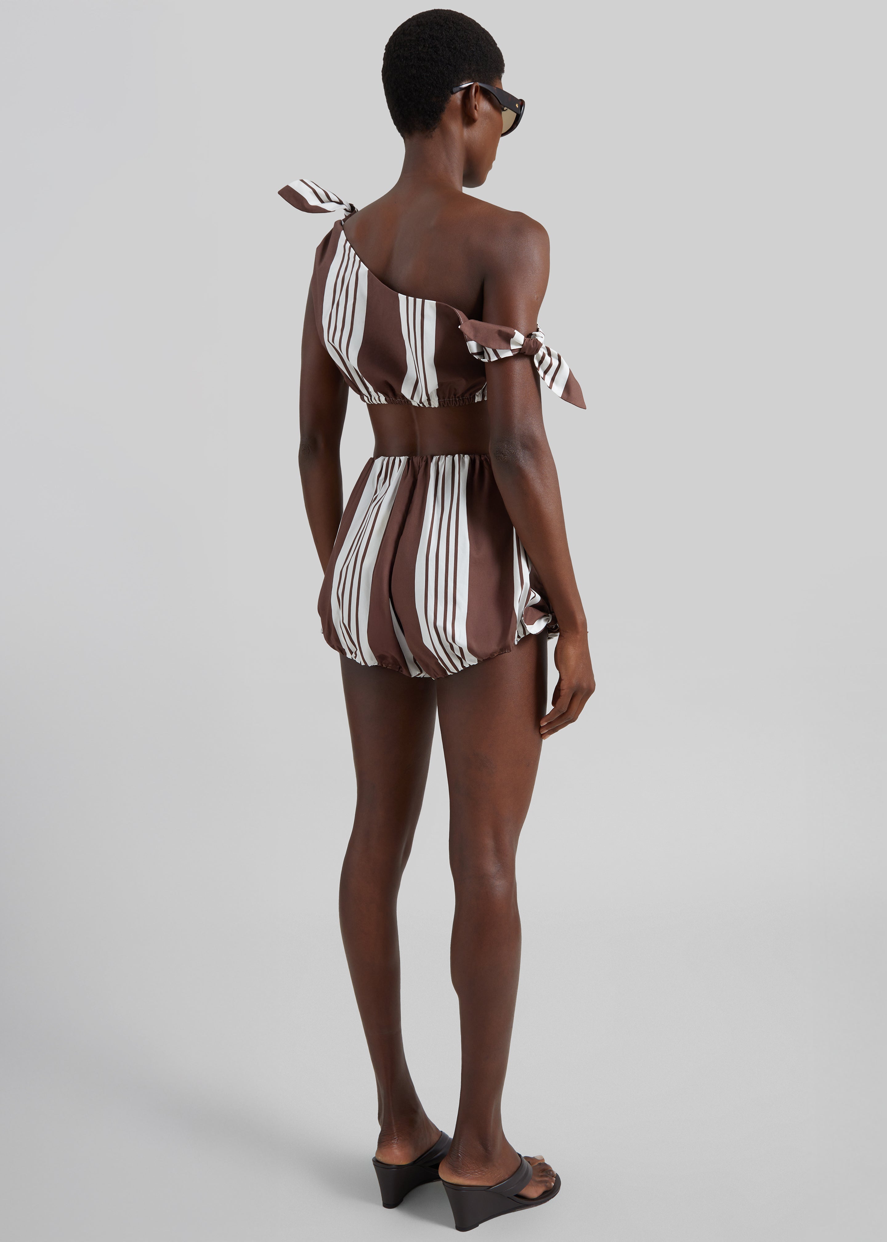 Posse Rosie Tie Top - Choc Stripe - 7