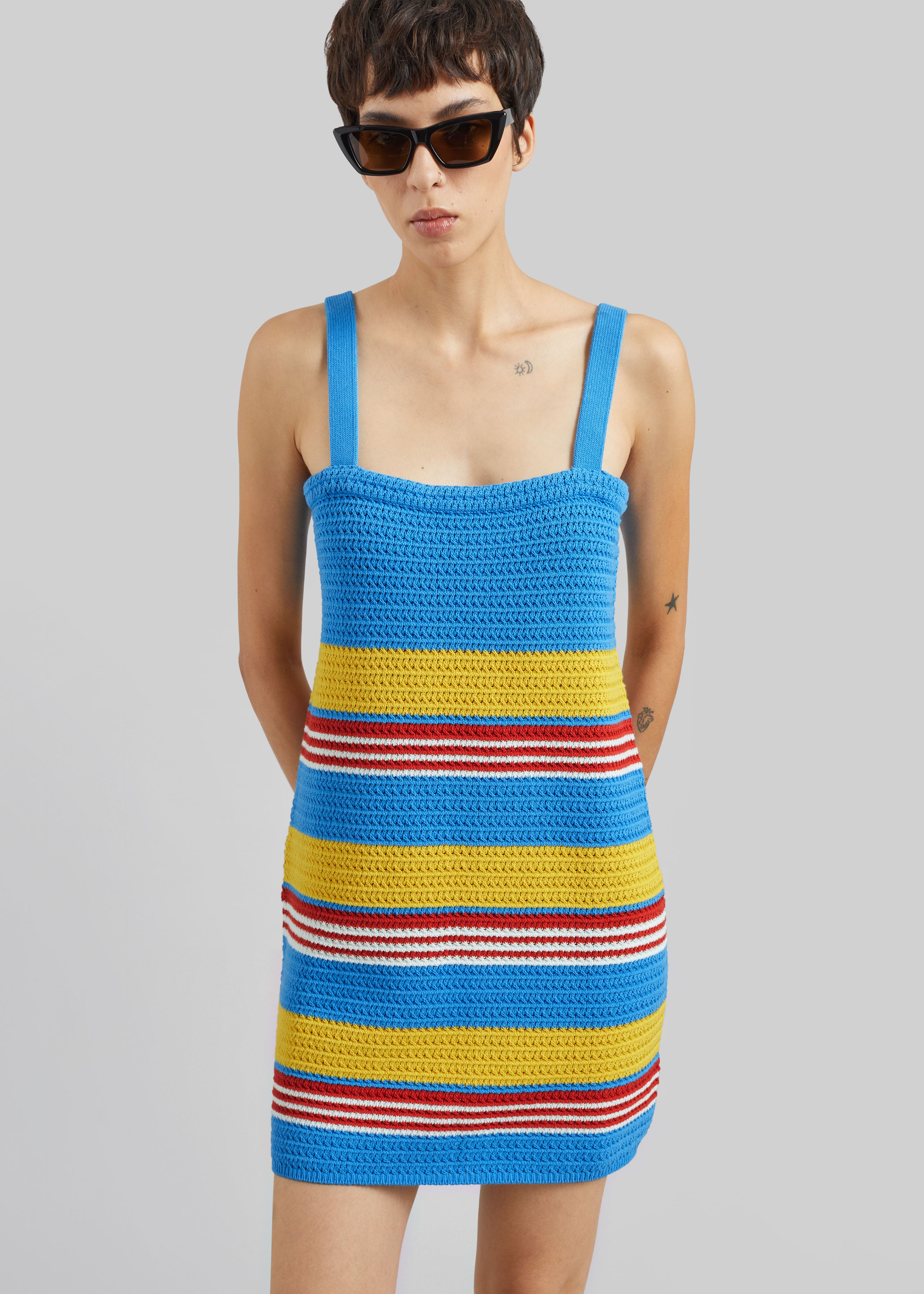 Posse Tammy Dress - Blue Multistripe - 2