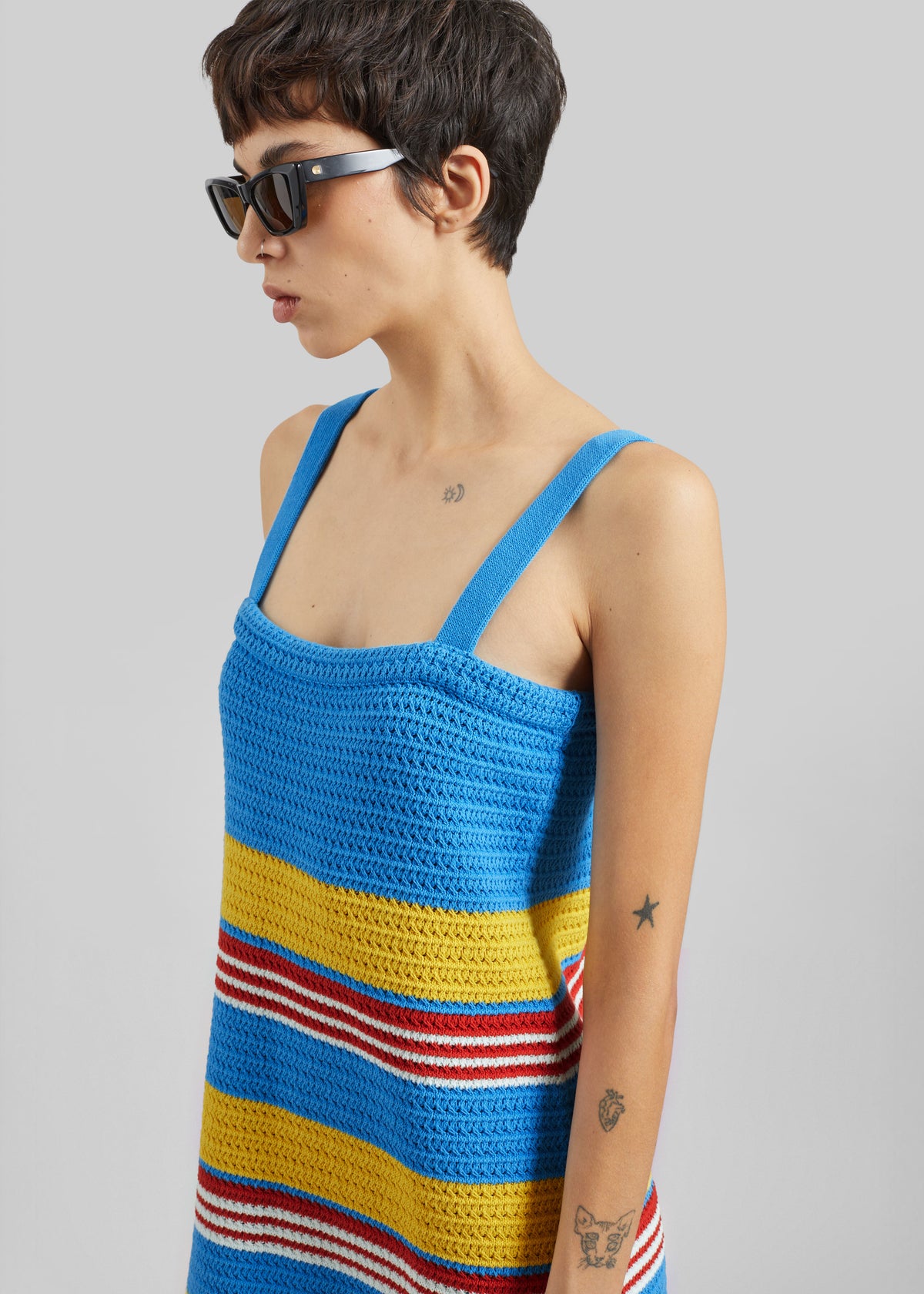 Posse Tammy Dress - Blue Multistripe - 3