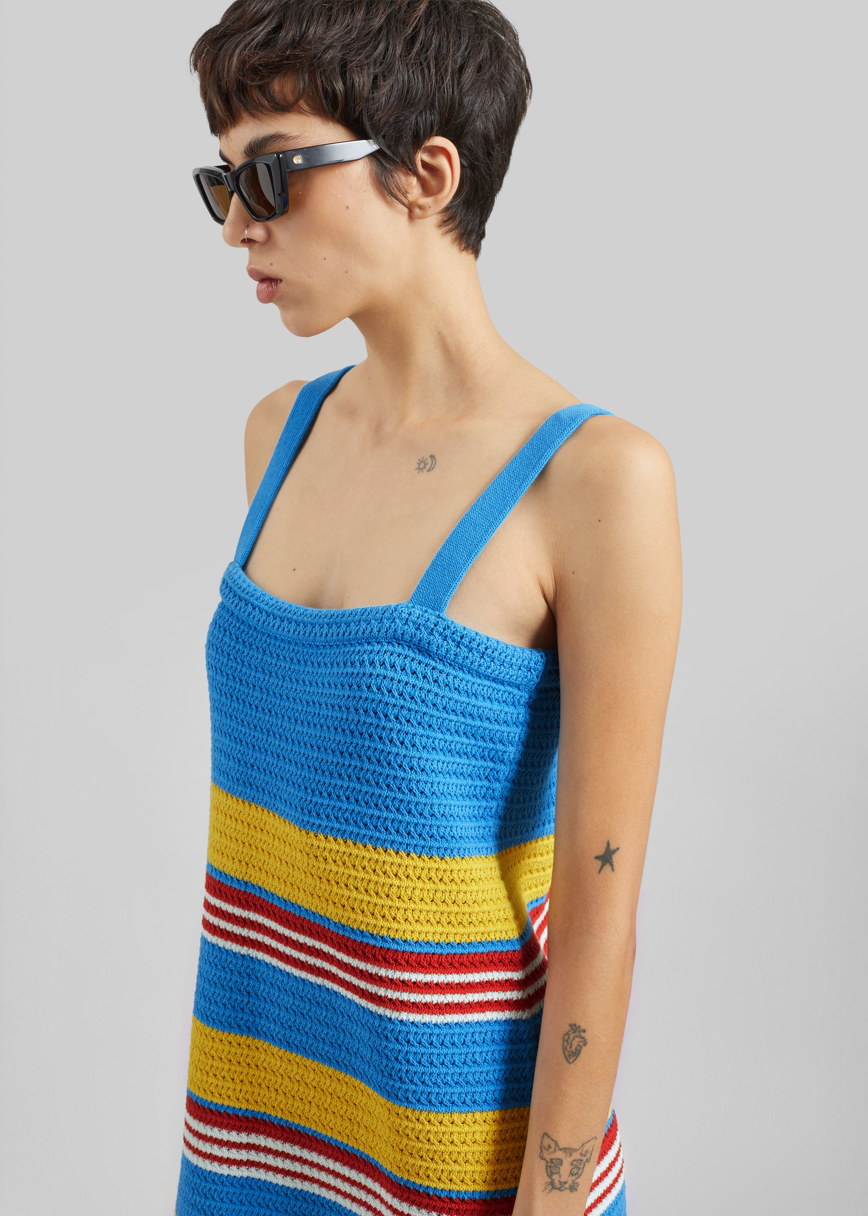 Posse Tammy Dress - Blue Multistripe - 3
