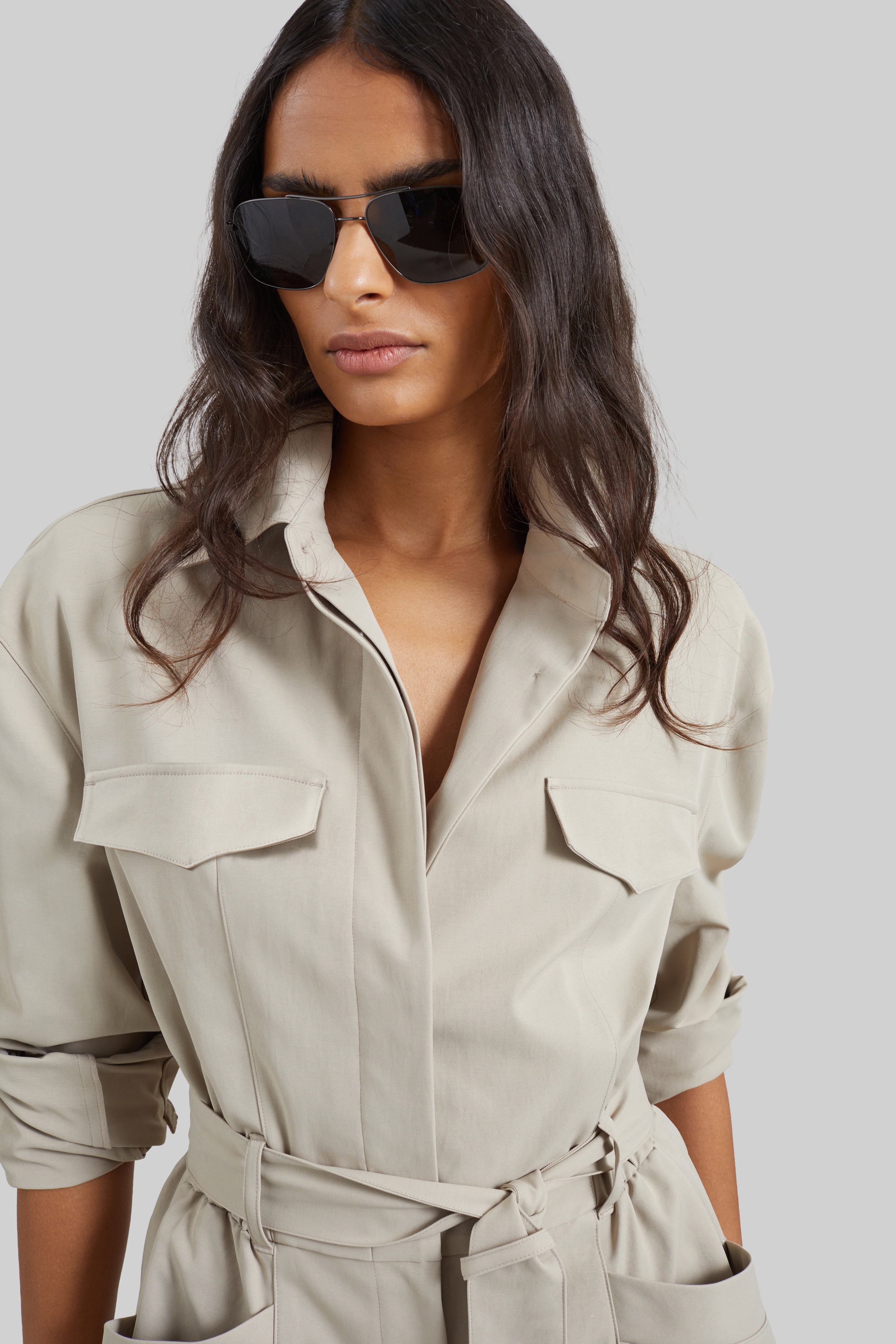 Praia Cargo Romper - Beige - 4