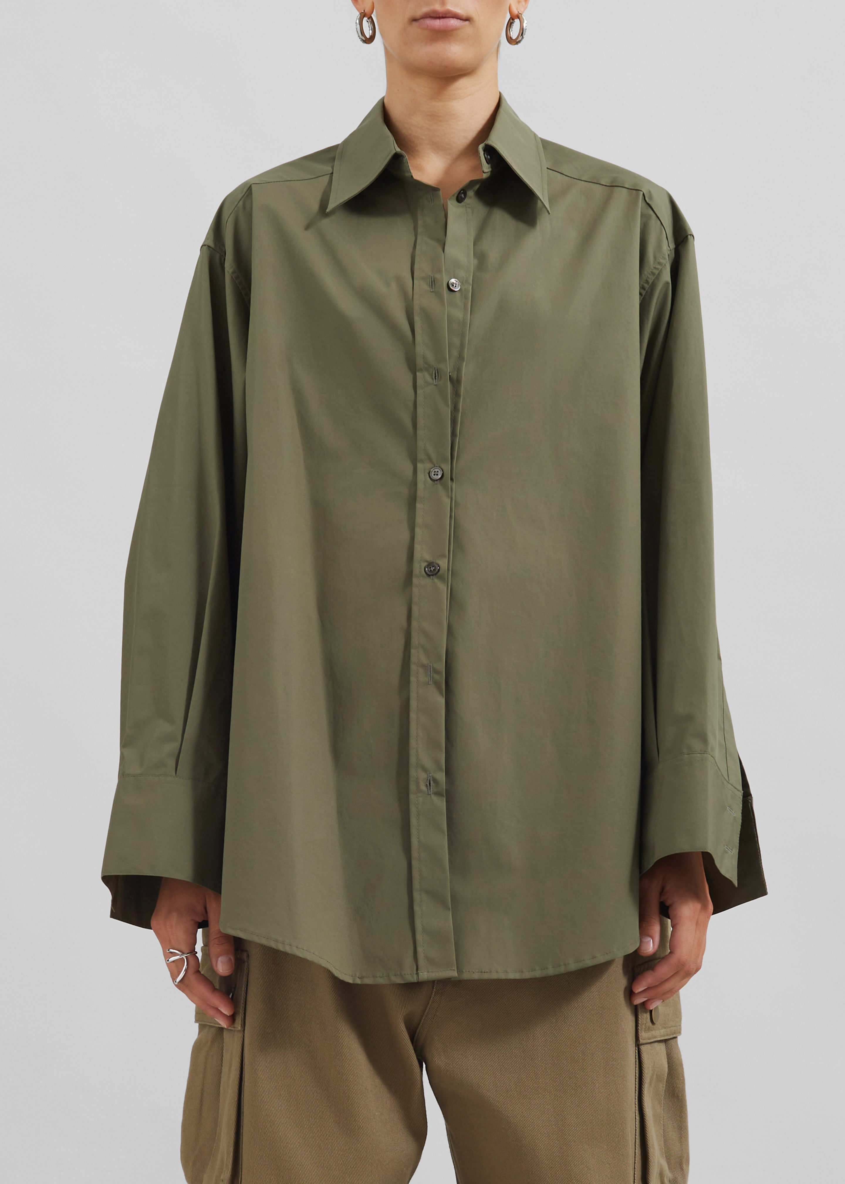 Prato Button Up Shirt - Khaki - 10