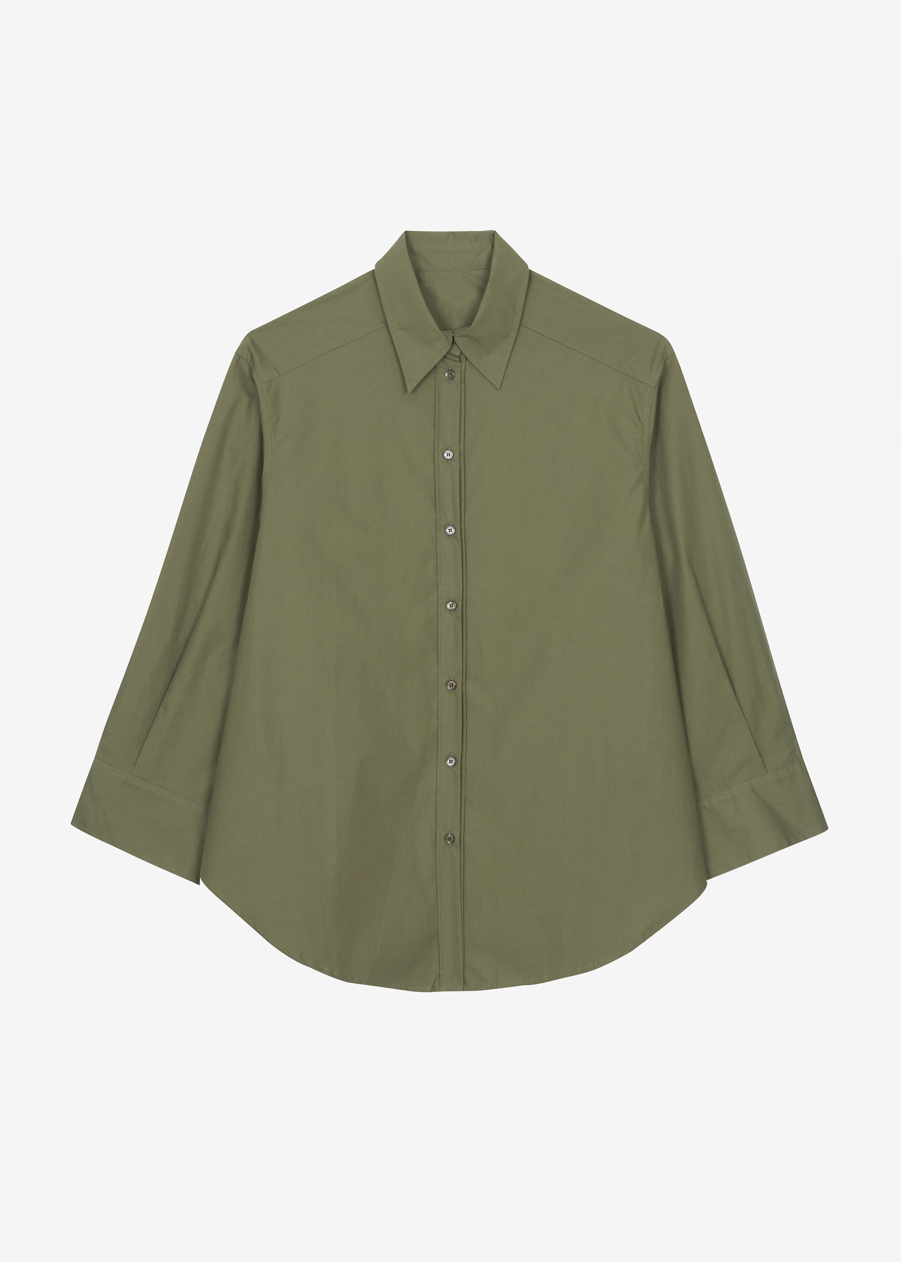 Prato Button Up Shirt - Khaki - 14