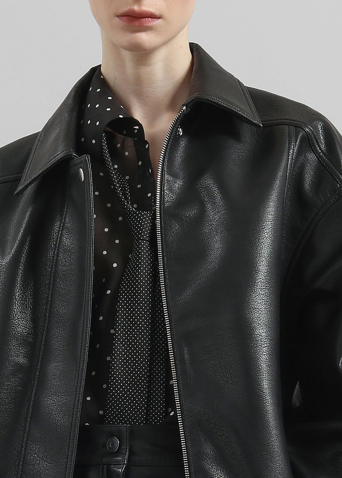 Prescott Faux Leather Jacket - Black - 9