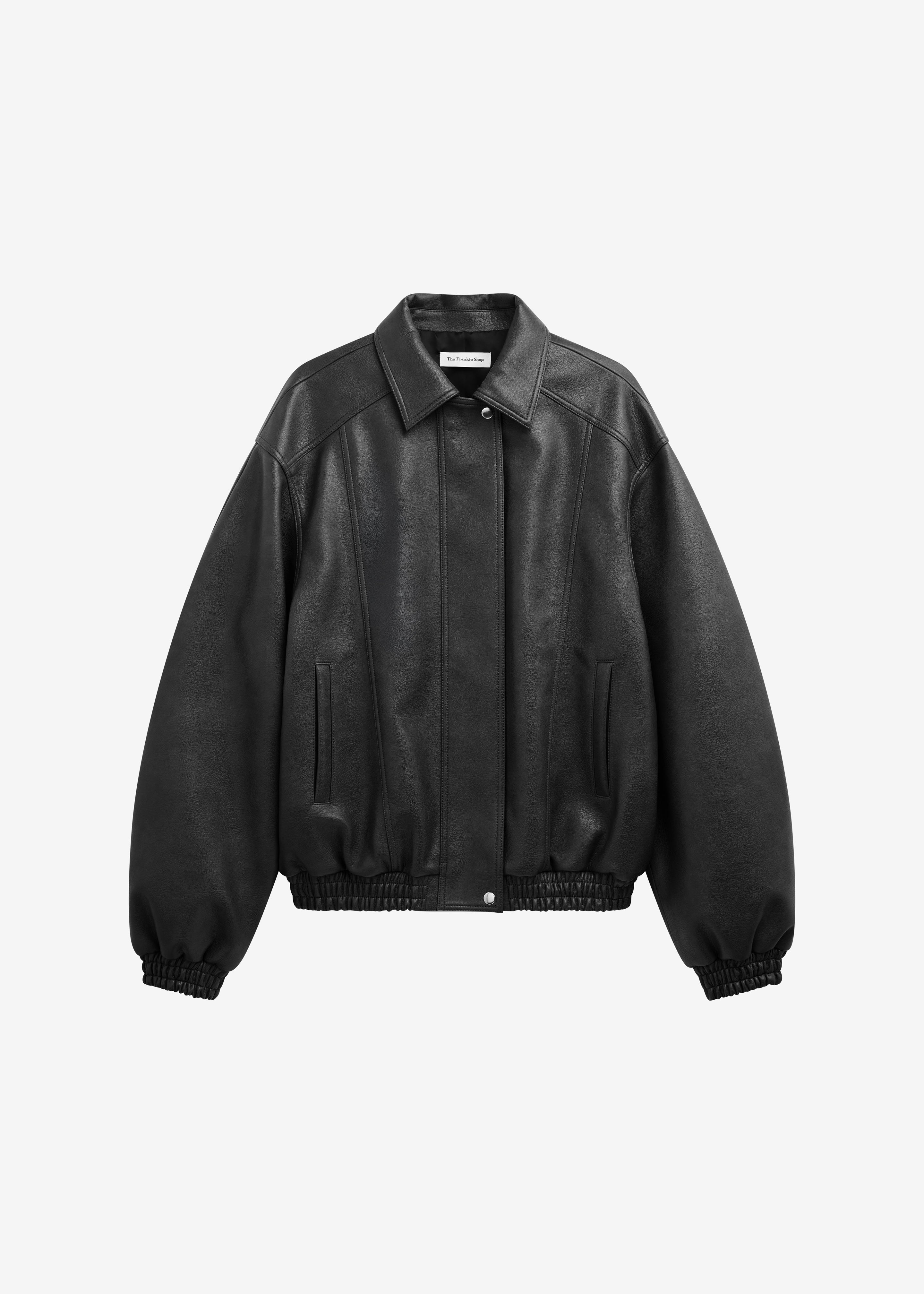 Prescott Faux Leather Jacket - Black – The Frankie Shop