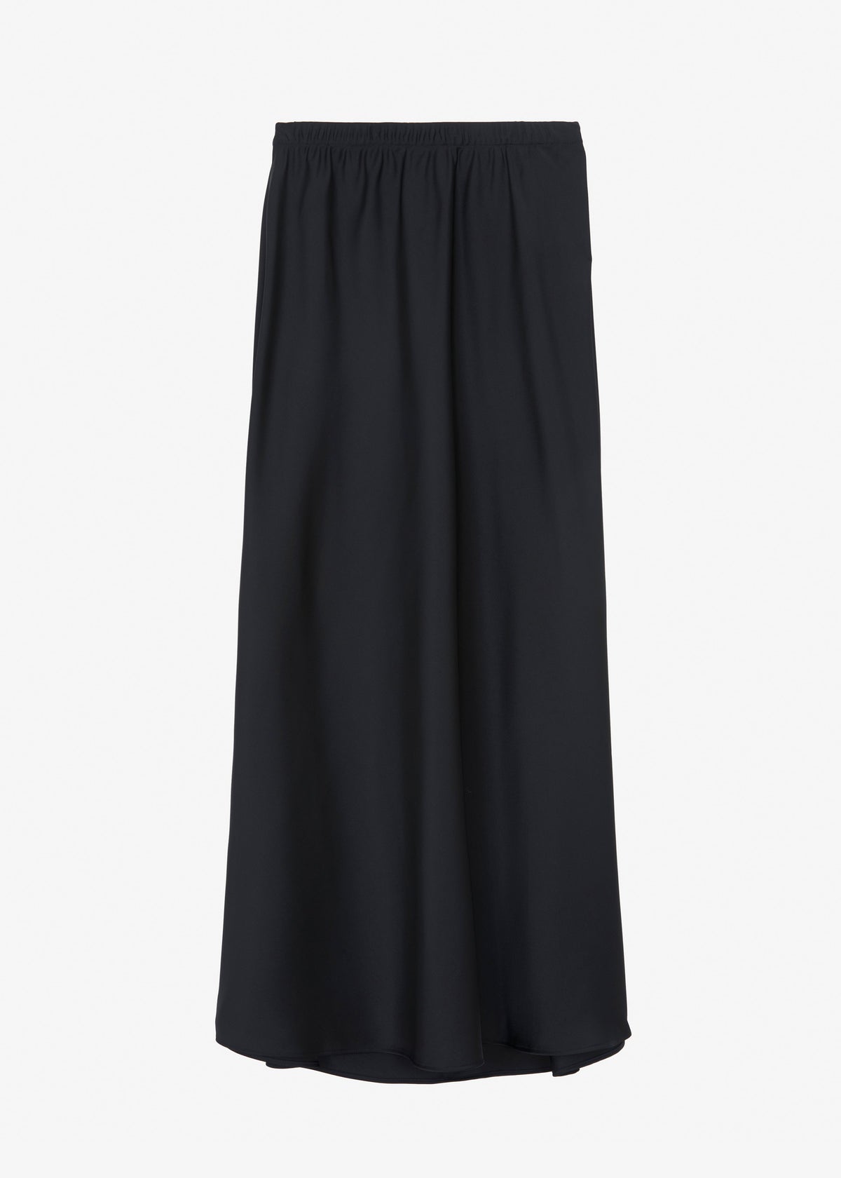 Priscilla Maxi Satin Skirt - Black - 7