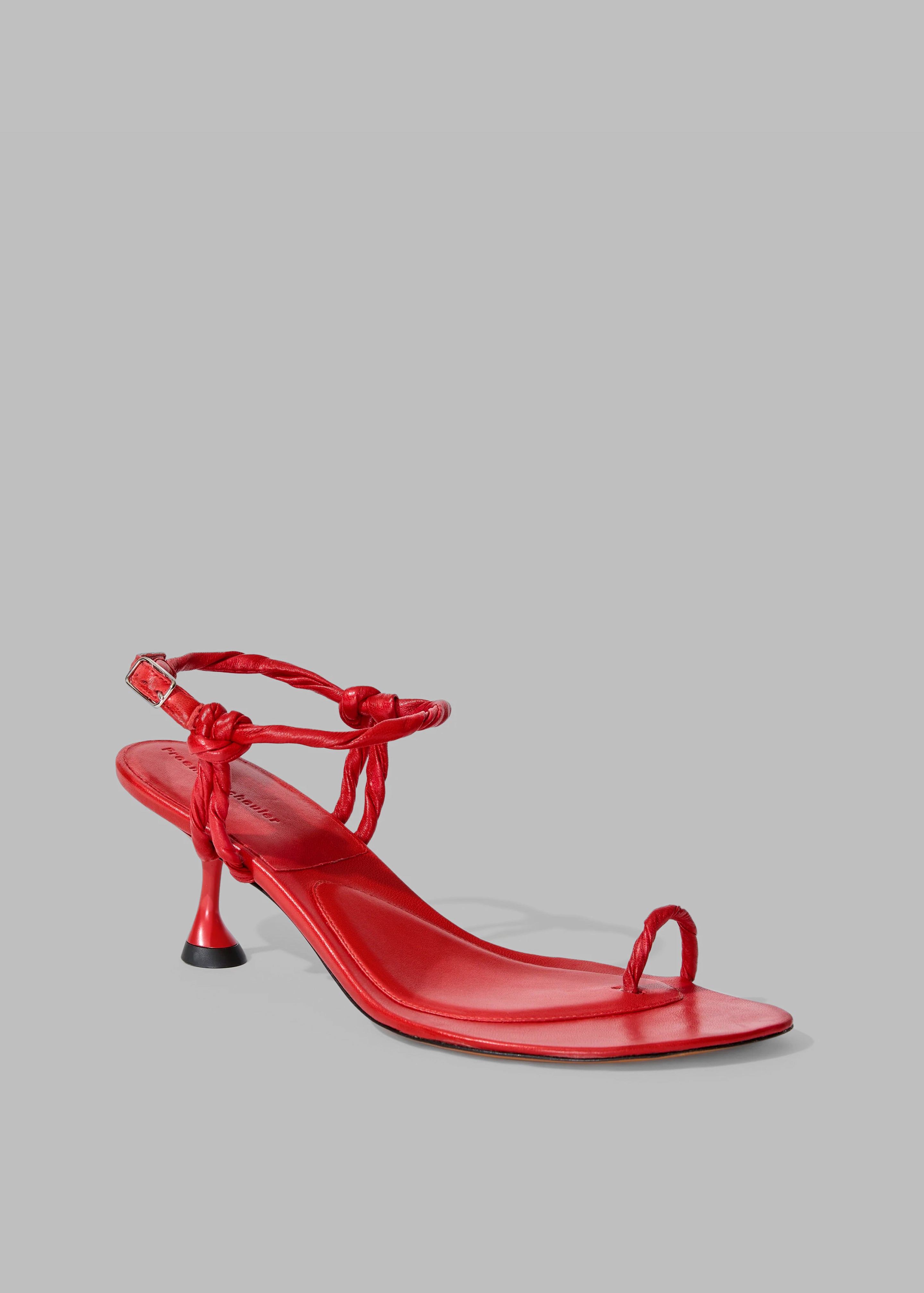 Proenza Schouler Tee Toe Ring Sandals - Red - 6