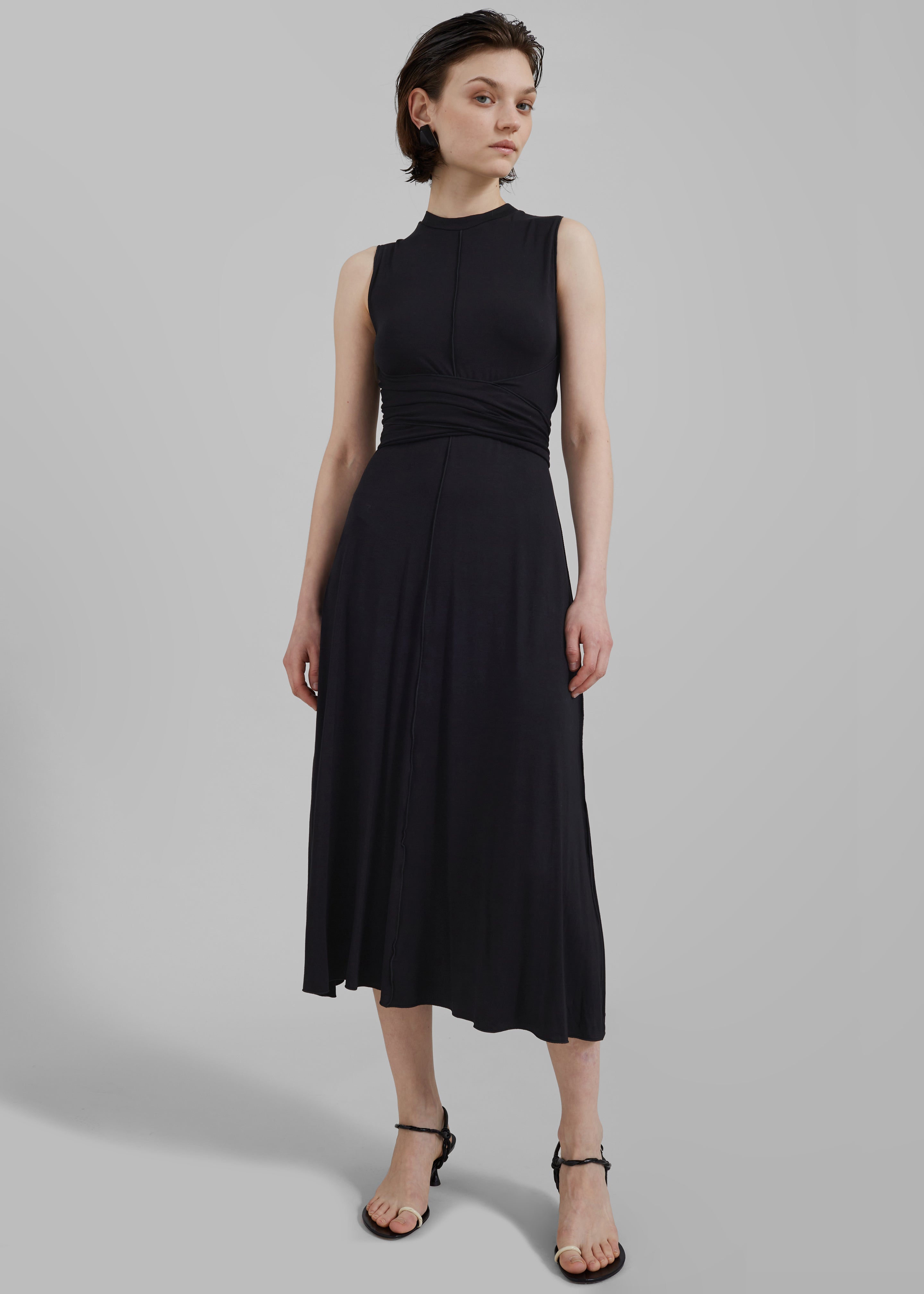 Proenza Schouler White Label Beatrice Dress - Black - 3