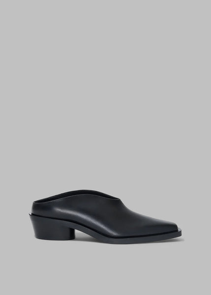 Proenza Schouler Bronco Mules Black The Frankie Shop