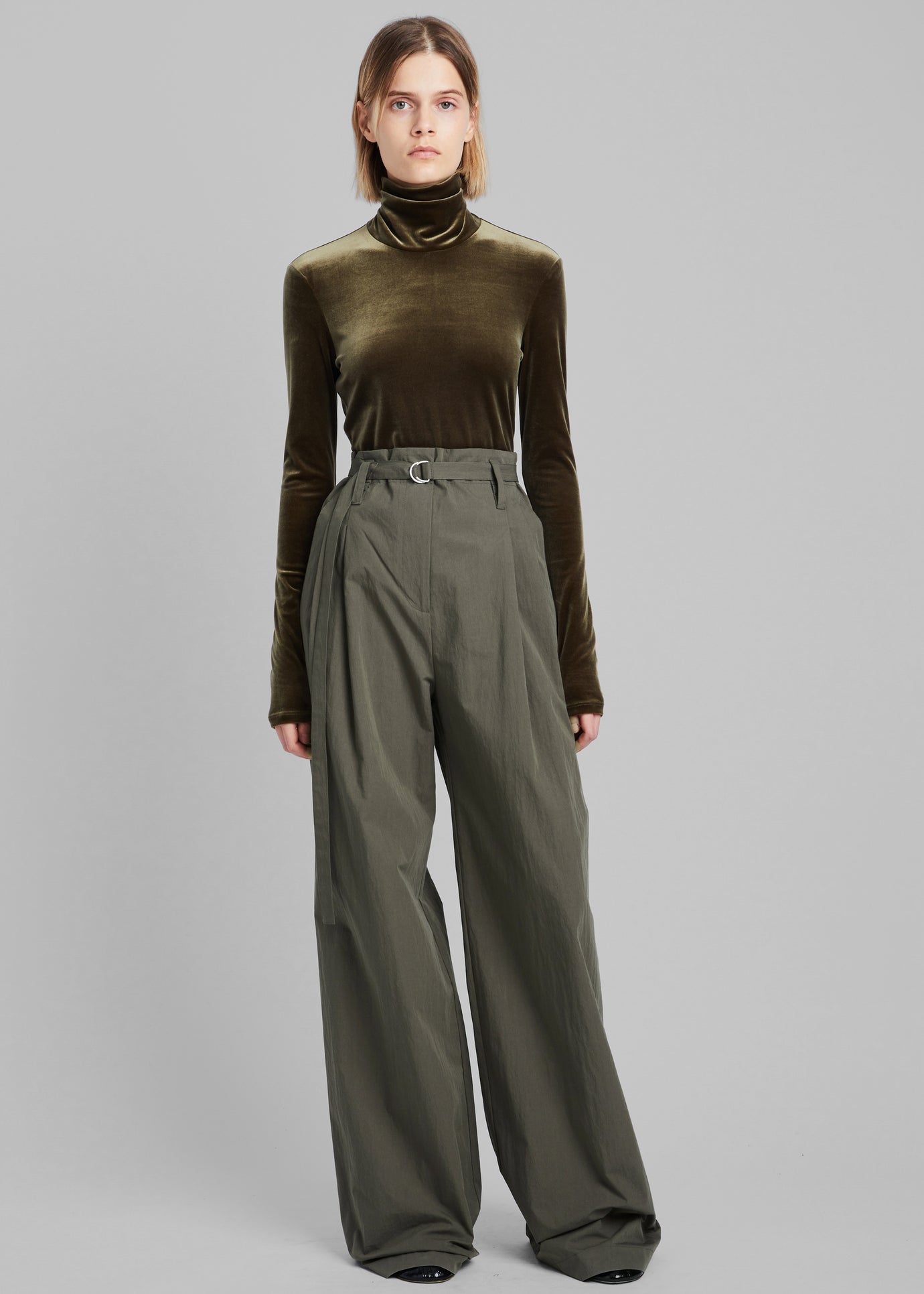 Proenza Schouler White Label Technical Suiting Wide Leg Trousers - Wood
