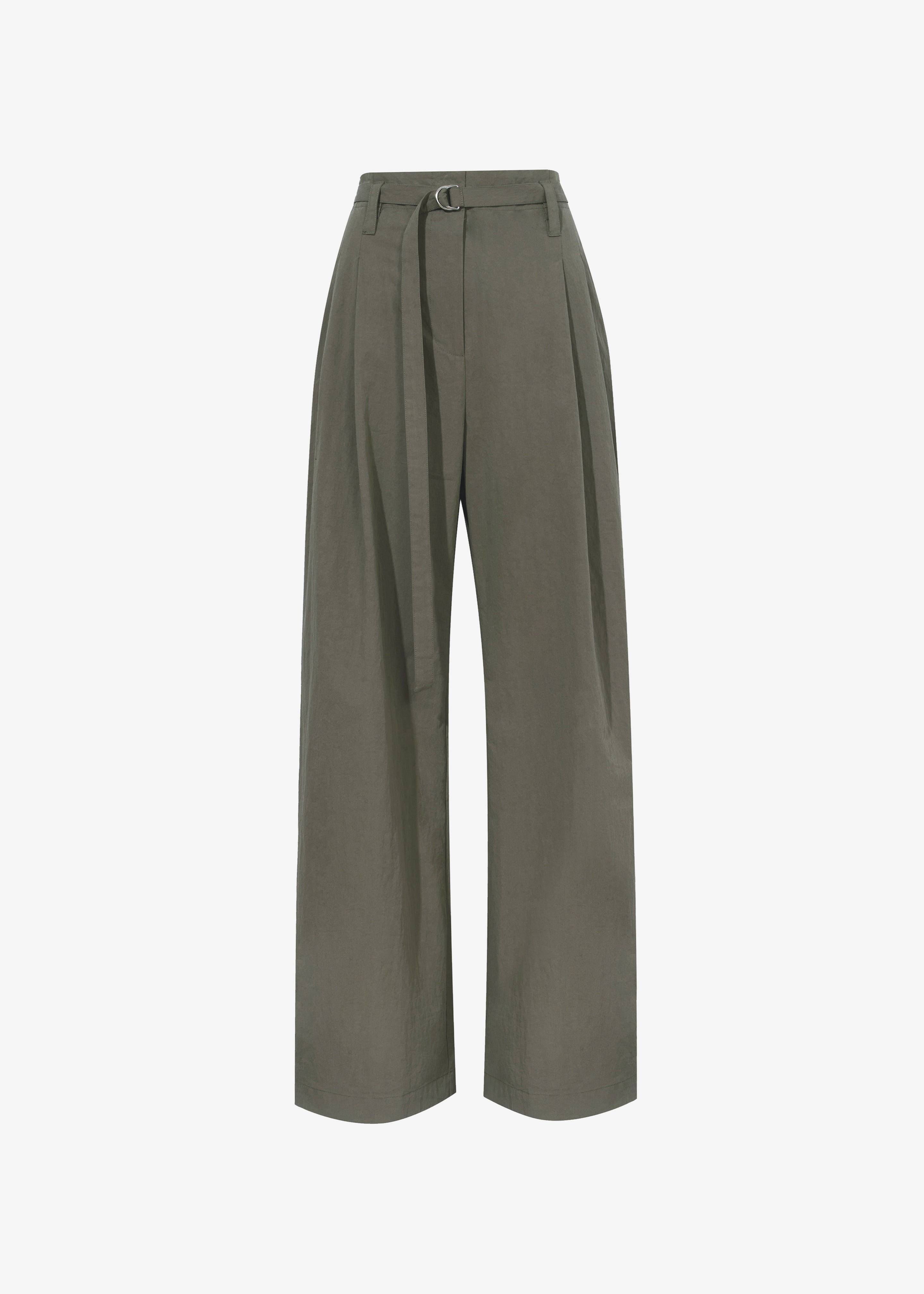 Proenza Schouler White Label Technical Suiting Wide Leg Trousers - Wood - 6