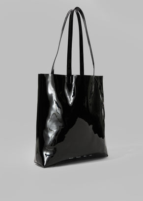 Proenza Schouler White Label Walker Patent Tote Bag - Black