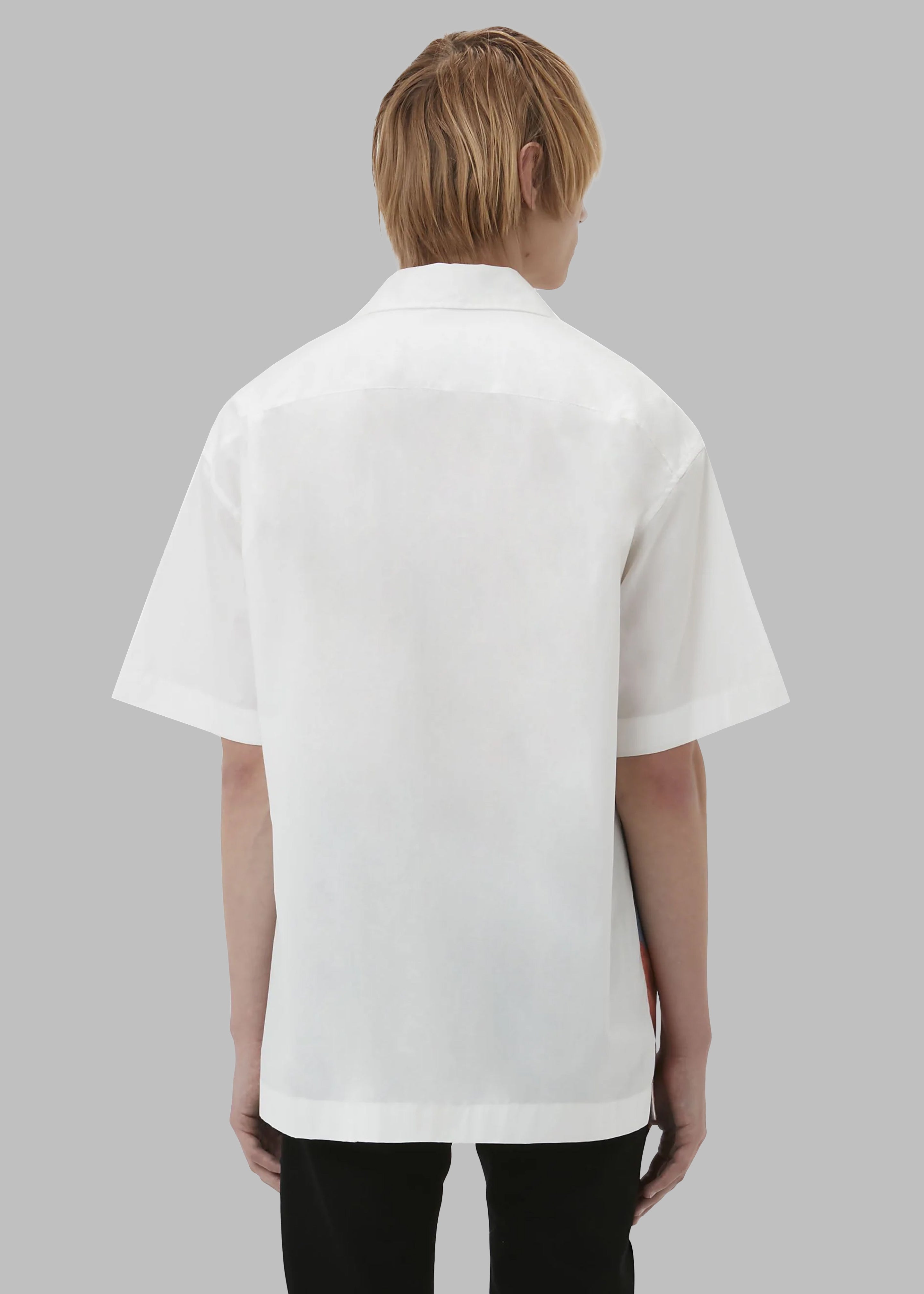JW Anderson Profile Stud Printed Short Sleeve Shirt - White/Multi - 5