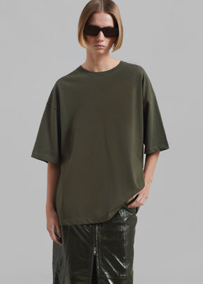 Quinn Cotton T-Shirt - Olive