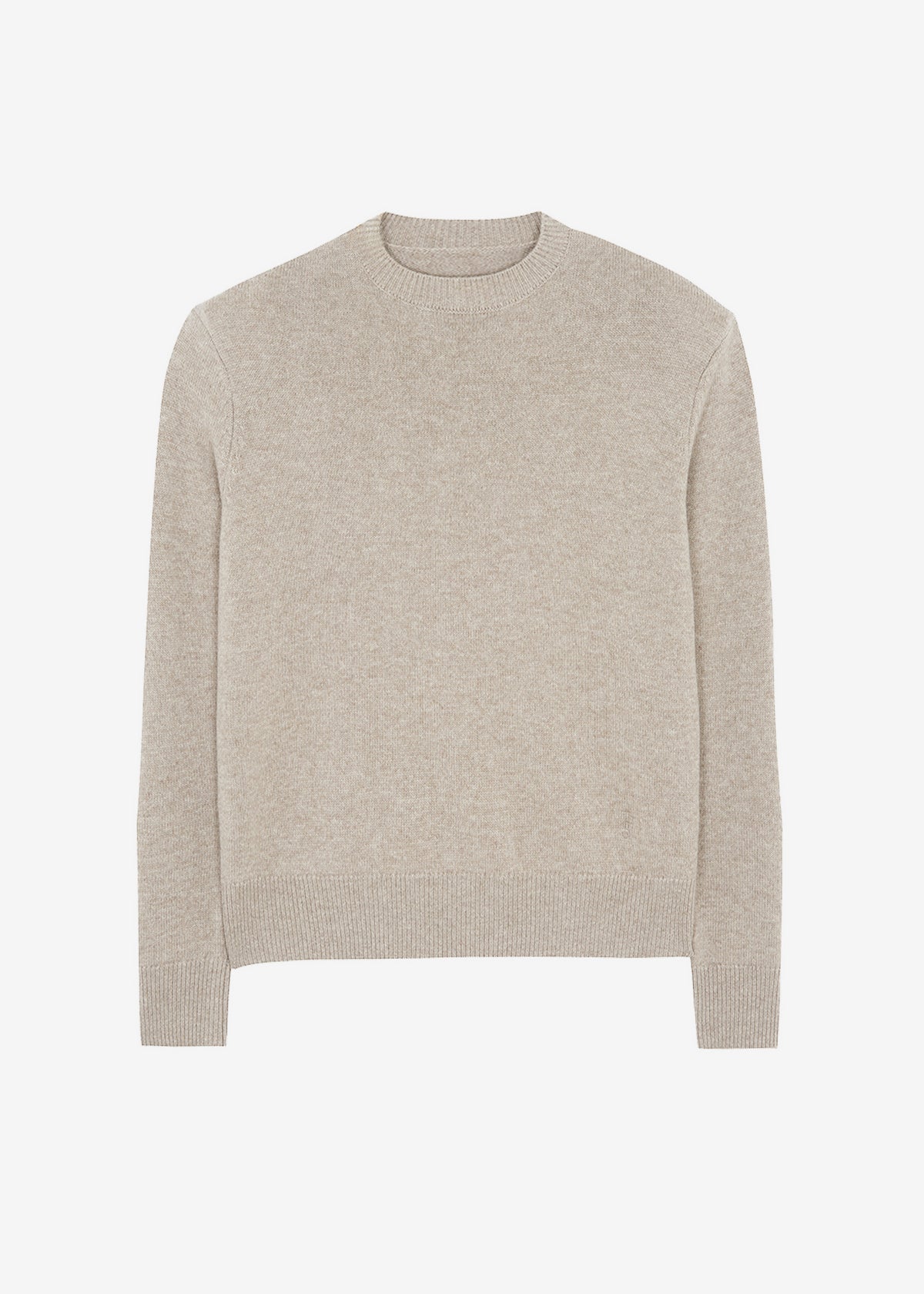 Quinton Crew Neck Sweater - Beige Melange - 12