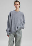 Quinton Crew Neck Sweater - Grey Melange