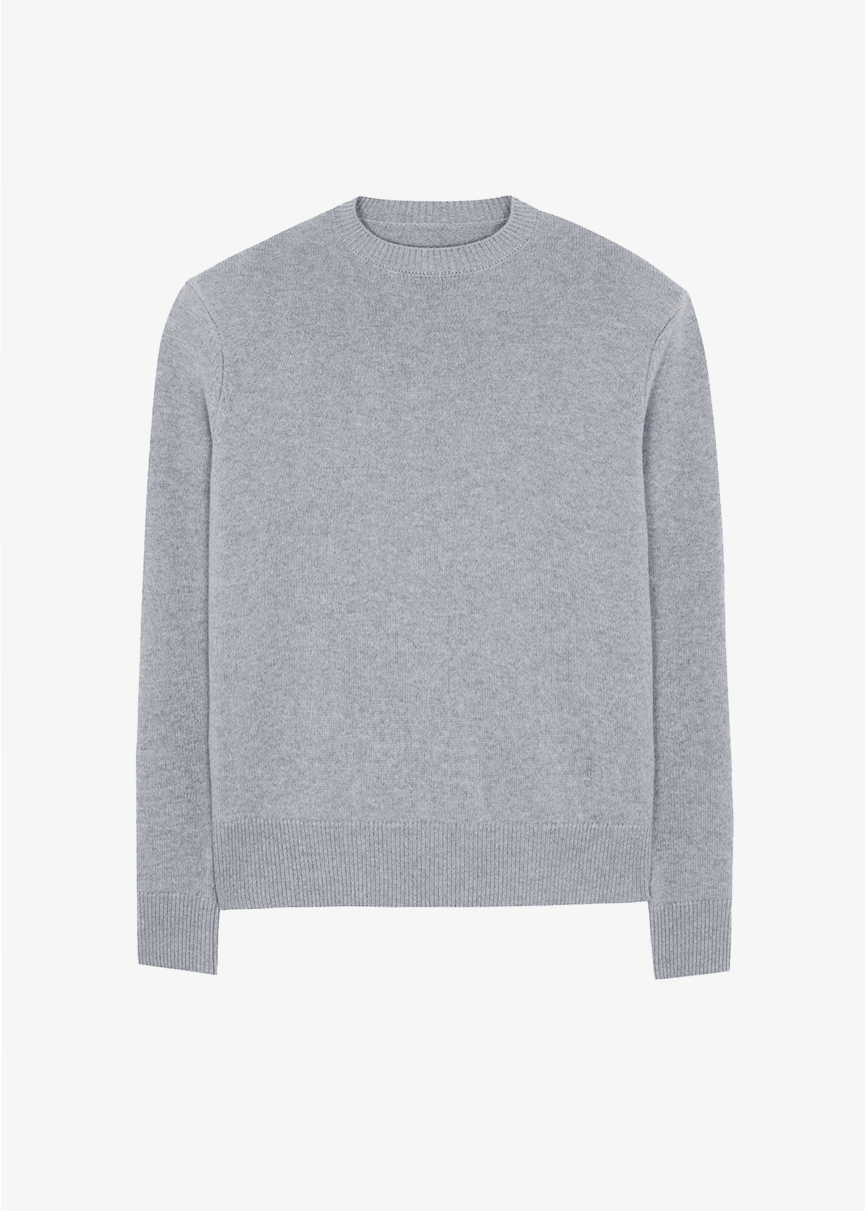Quinton Crew Neck Sweater - Grey Melange - 12