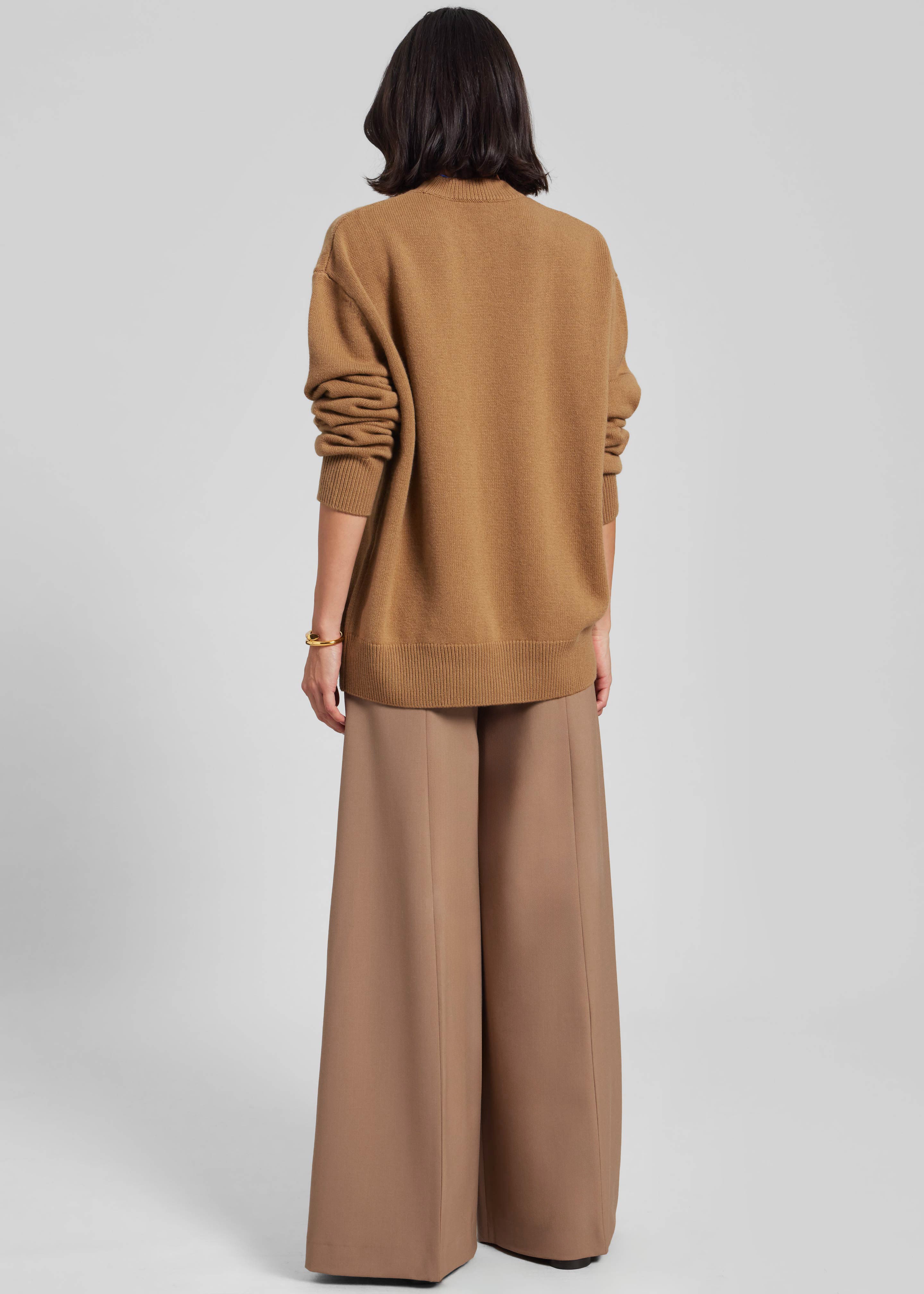 Quinton Crew Neck Sweater - Camel – The Frankie Shop