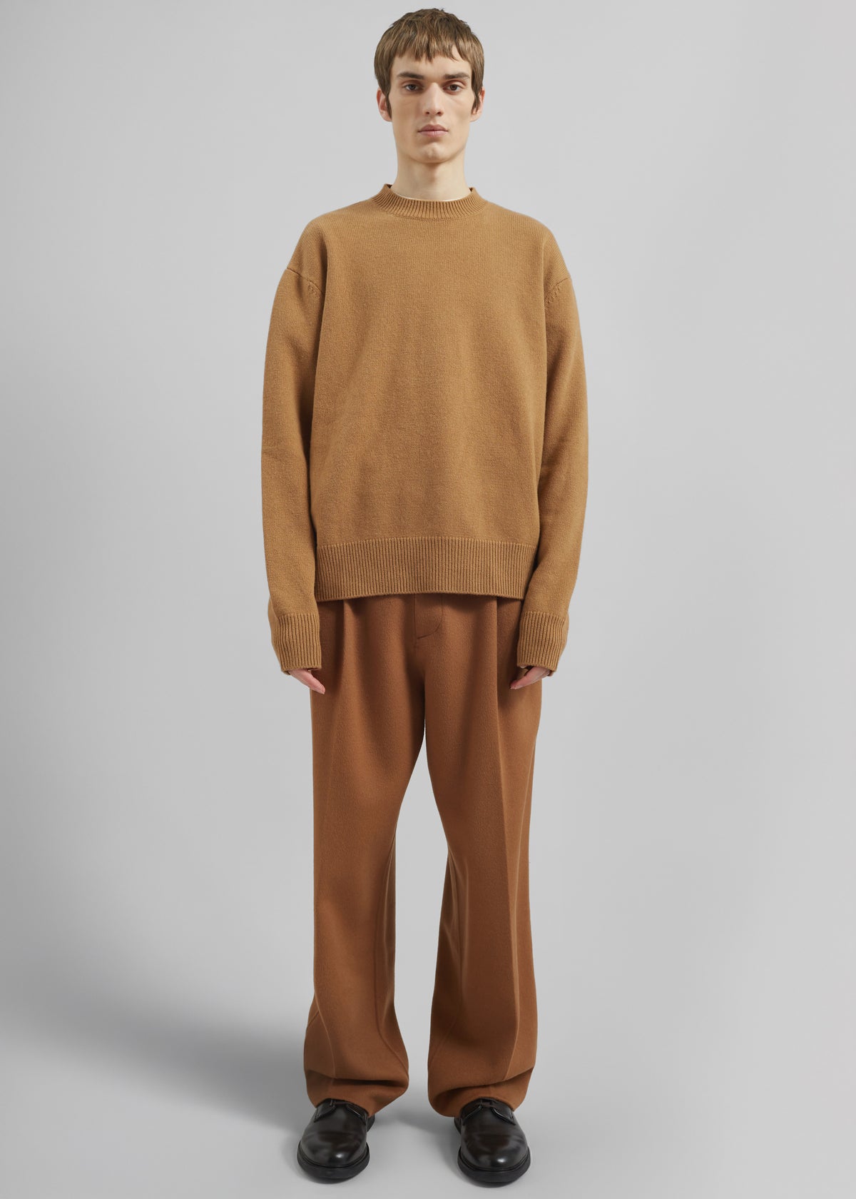 Quinton Crew Neck Sweater - Camel - 10