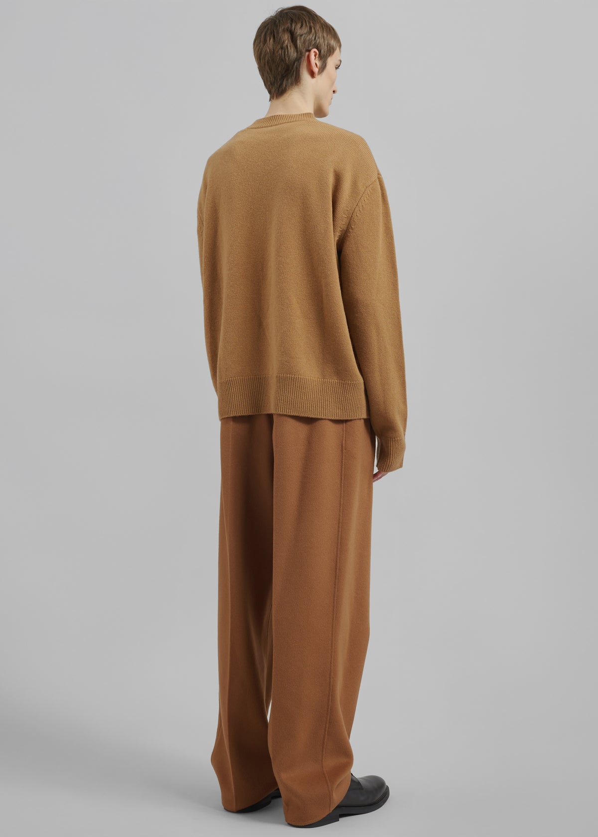 Quinton Crew Neck Sweater - Camel - 11