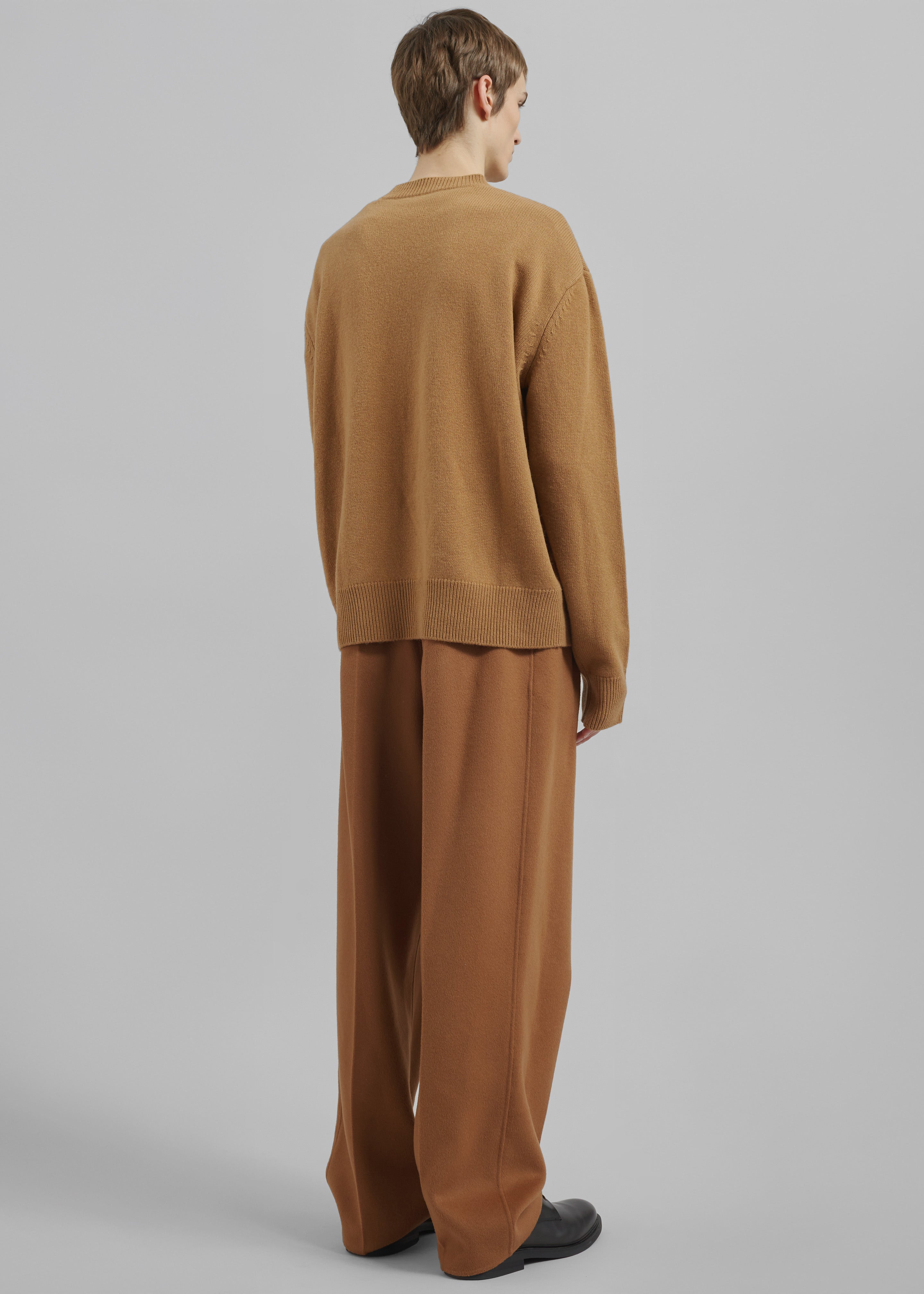 Quinton Crew Neck Sweater - Camel - 11