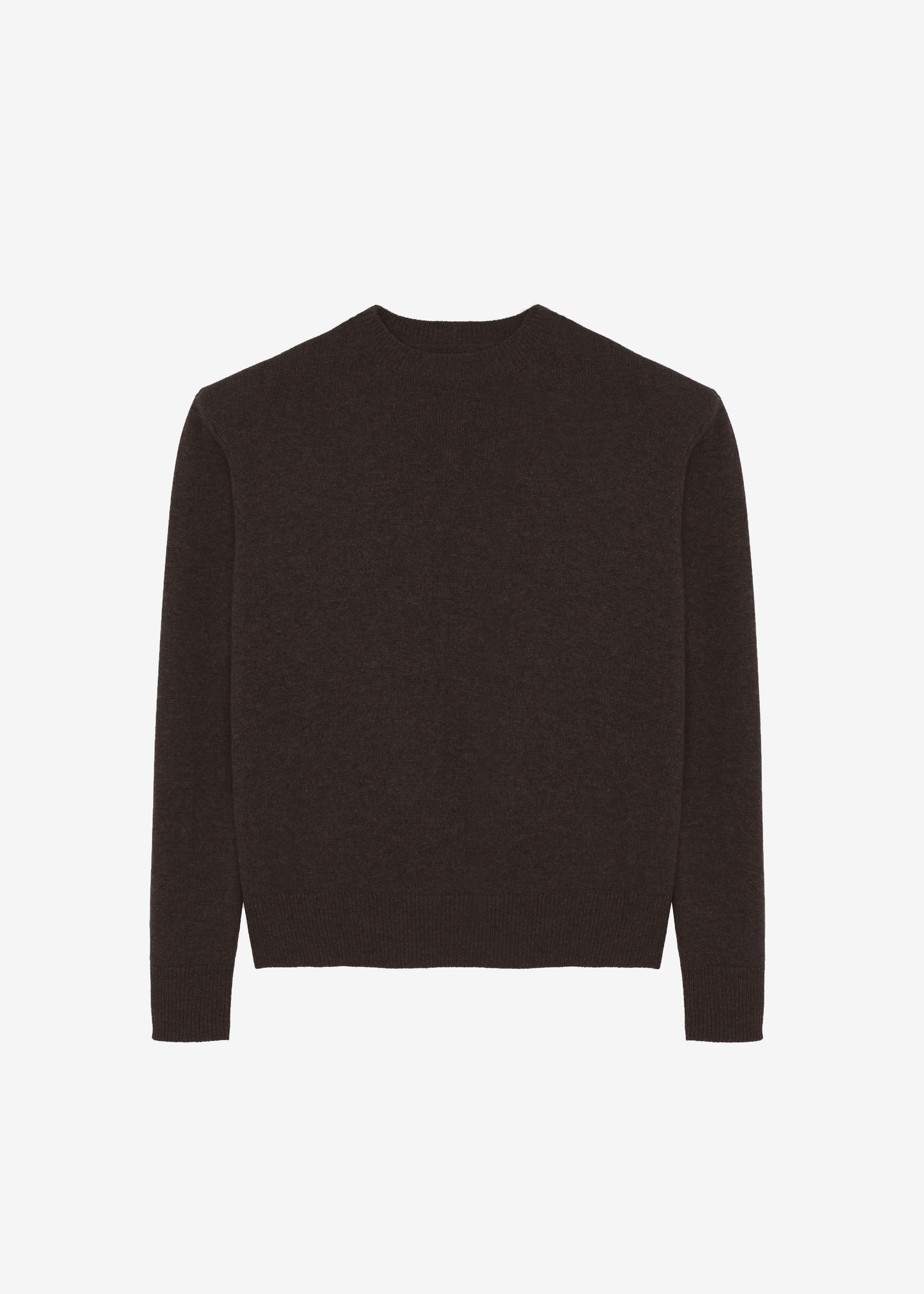 Rafaela Padded Knit Sweater - Dark Brown – The Frankie Shop