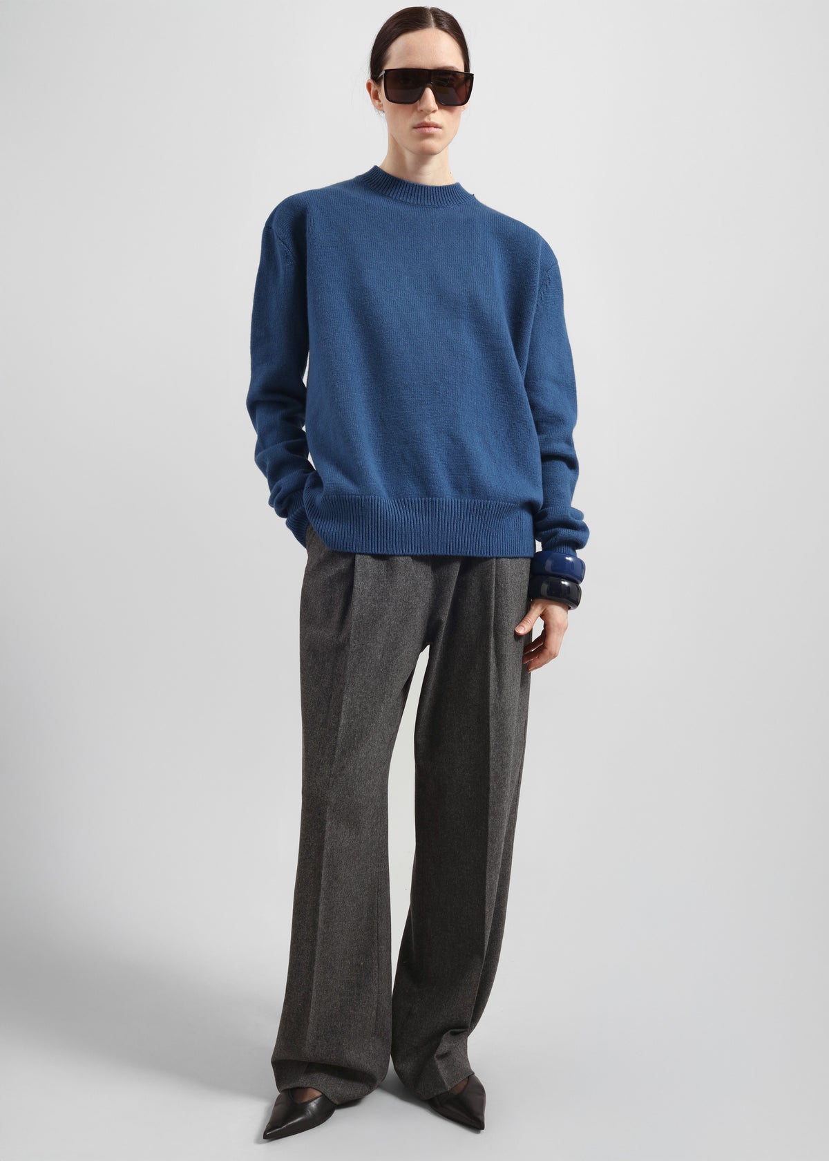 Rafaela Padded Knit Sweater - Cobalt - 5